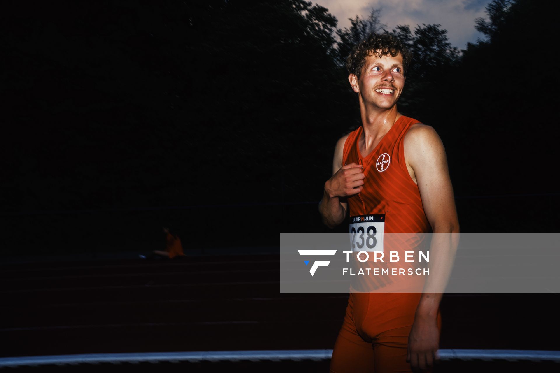 Steffen Riestenpatt (TSV Bayer 04 Leverkusen) am 07.06.2023 beim Jump n Run Meeting im Stadion Dortmund-Hacheney in Dortmund