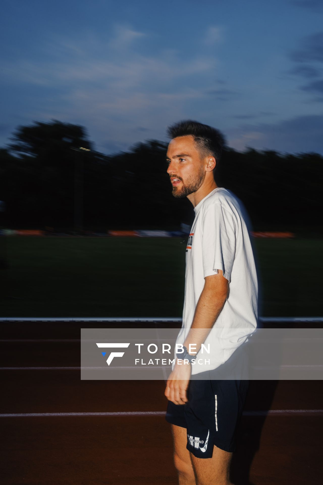 Max Nores (TSV Bayer 04 Leverkusen) am 07.06.2023 beim Jump n Run Meeting im Stadion Dortmund-Hacheney in Dortmund