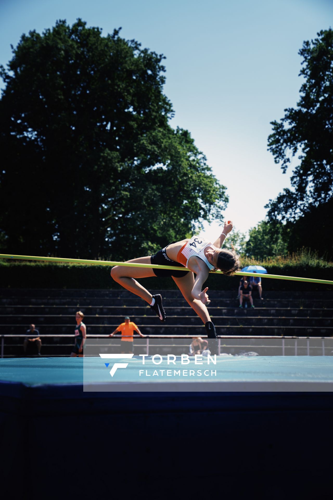 Letizia Fava (TV Jahn Schneverdingen) am 10.06.2023 waehrend den NLV + BLV U20/U16 Landesmeisterschaften im Stadion Berliner Ring in Verden