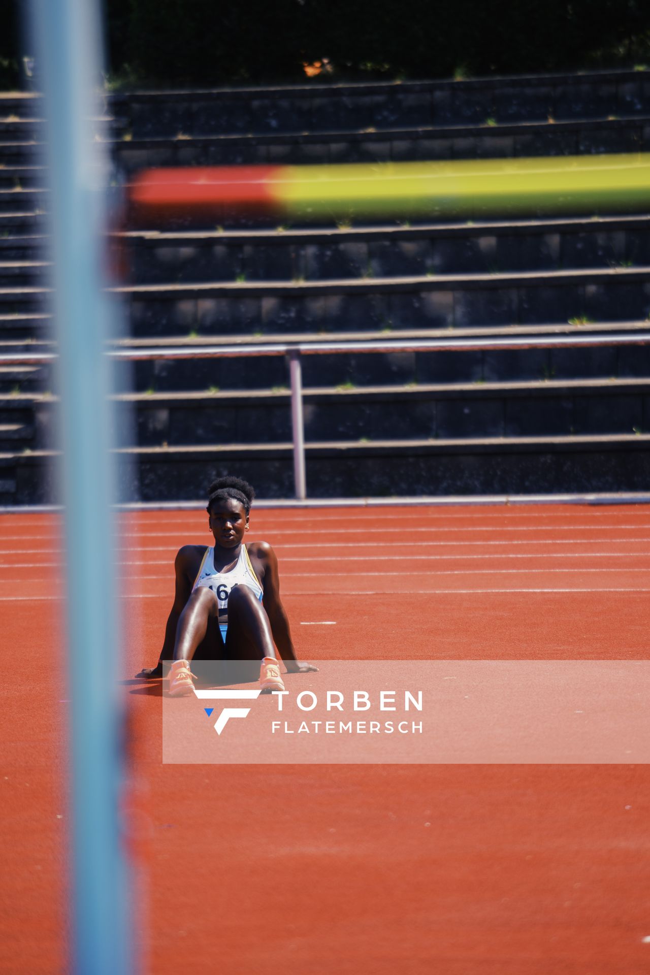 Bernice Amofa (VfL Stade) am 10.06.2023 waehrend den NLV + BLV U20/U16 Landesmeisterschaften im Stadion Berliner Ring in Verden