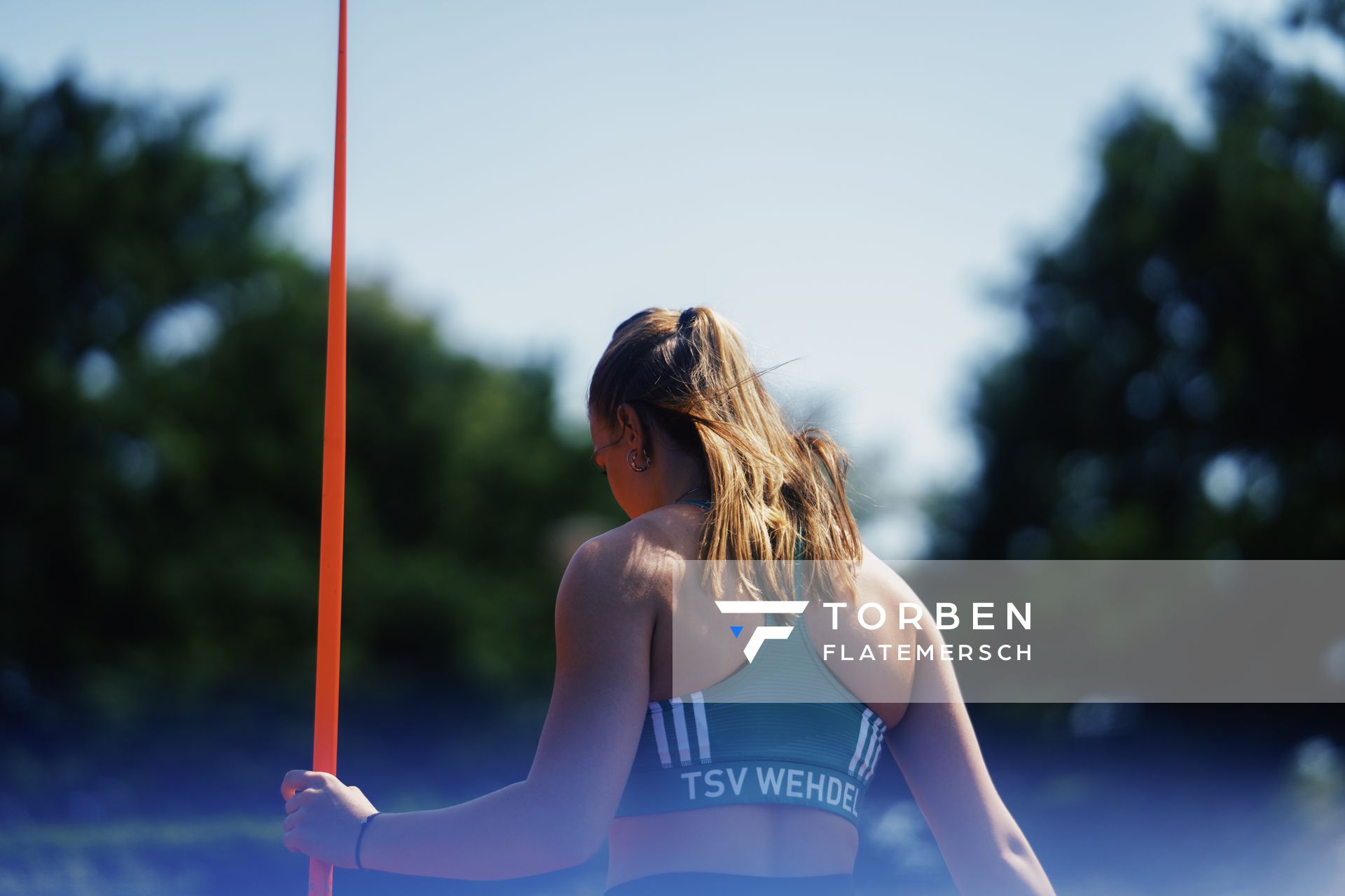 Christina Lahrs (TSV Wehdel) beim Speerwurf am 10.06.2023 waehrend den NLV + BLV U20/U16 Landesmeisterschaften im Stadion Berliner Ring in Verden