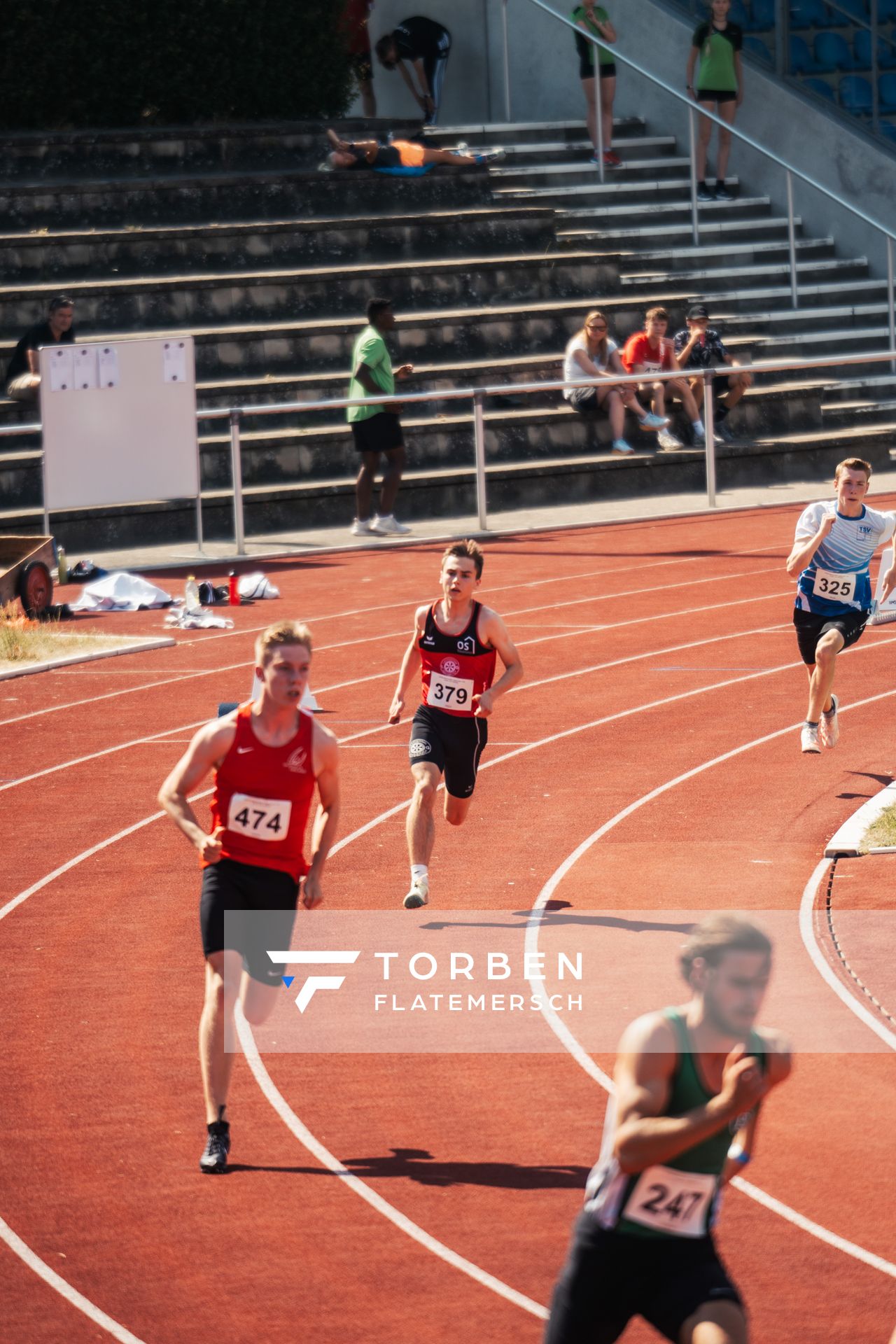 Finn Partetzke (LG Osnabrueck) am 10.06.2023 waehrend den NLV + BLV U20/U16 Landesmeisterschaften im Stadion Berliner Ring in Verden