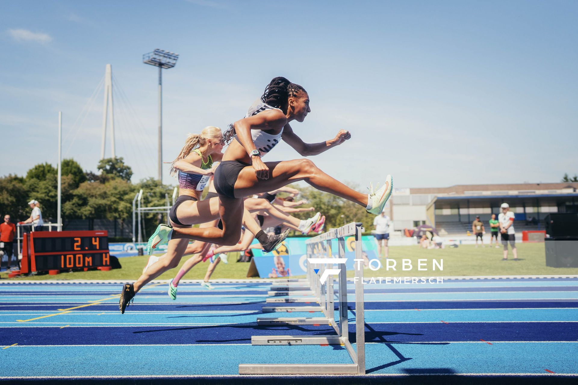 Nafissatou Thiam (BEL/Belgien) am 17.06.2023 beim Stadtwerke Ratingen Mehrkampf-Meeting im Stadion am Stadionring in Ratingen