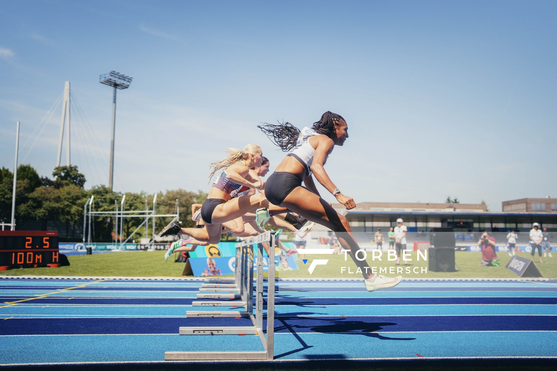 Nafissatou Thiam (BEL/Belgien) am 17.06.2023 beim Stadtwerke Ratingen Mehrkampf-Meeting im Stadion am Stadionring in Ratingen