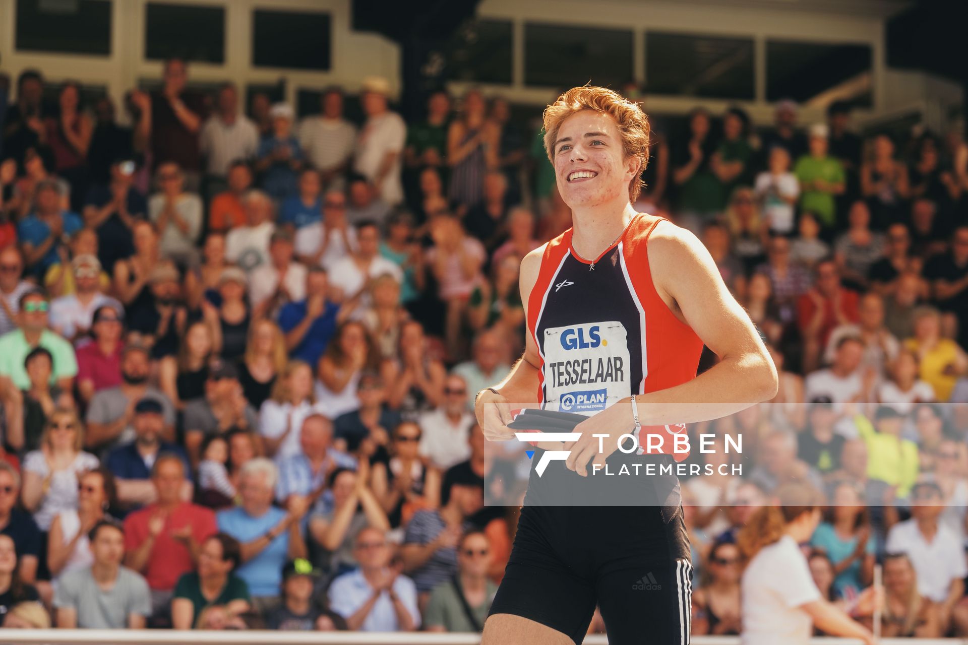 Jeff Tesselaar (NED / Niederlande) im Weitsprung am 17.06.2023 beim Stadtwerke Ratingen Mehrkampf-Meeting im Stadion am Stadionring in Ratingen