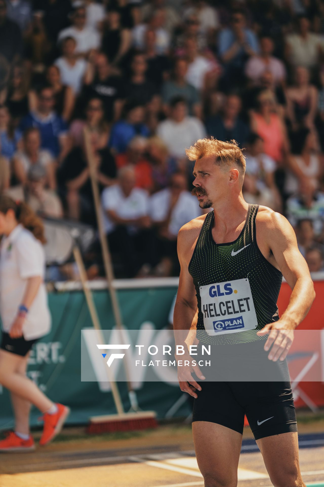 Adam Sebastian Helcelet (CZE/Tschechien) im Weitsprung am 17.06.2023 beim Stadtwerke Ratingen Mehrkampf-Meeting im Stadion am Stadionring in Ratingen