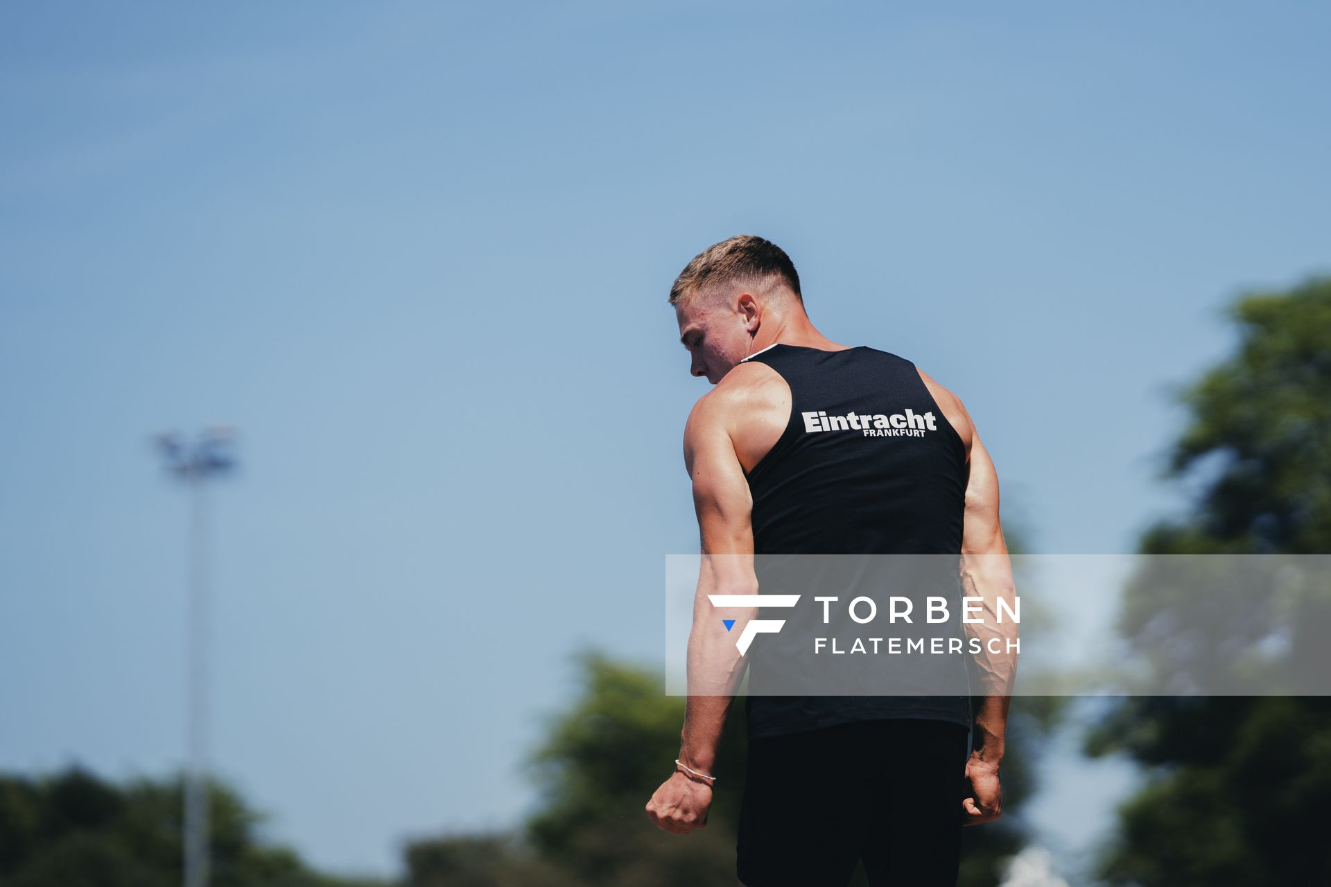 Jannis Wolff (GER/Eintracht Frankfurt) im Weitsprung am 17.06.2023 beim Stadtwerke Ratingen Mehrkampf-Meeting im Stadion am Stadionring in Ratingen