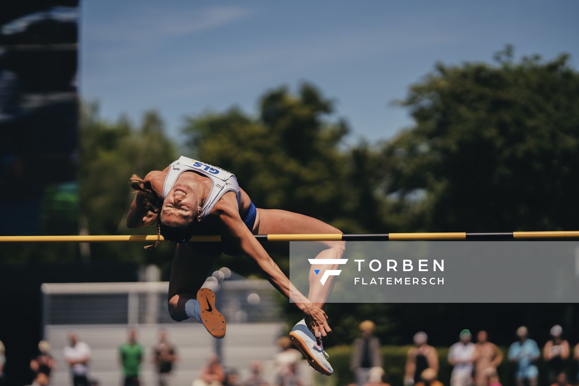 Anna-Lena Obermaier (GER/Telis Finanz Regensburg) im Hochsprung am 17.06.2023 beim Stadtwerke Ratingen Mehrkampf-Meeting im Stadion am Stadionring in Ratingen