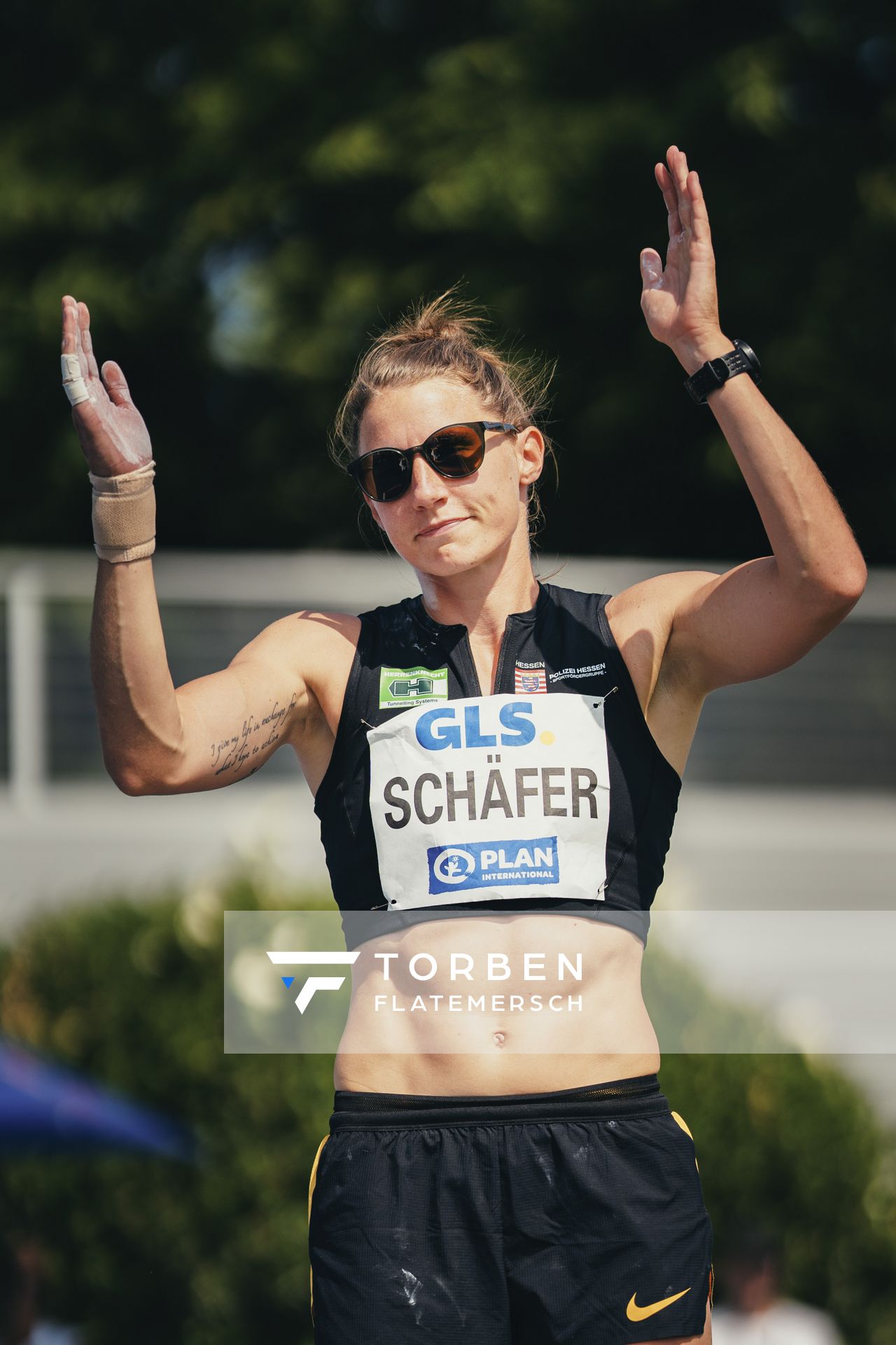 Carolin Schaefer (GER/Eintracht Frankfurt) am 17.06.2023 beim Stadtwerke Ratingen Mehrkampf-Meeting im Stadion am Stadionring in Ratingen