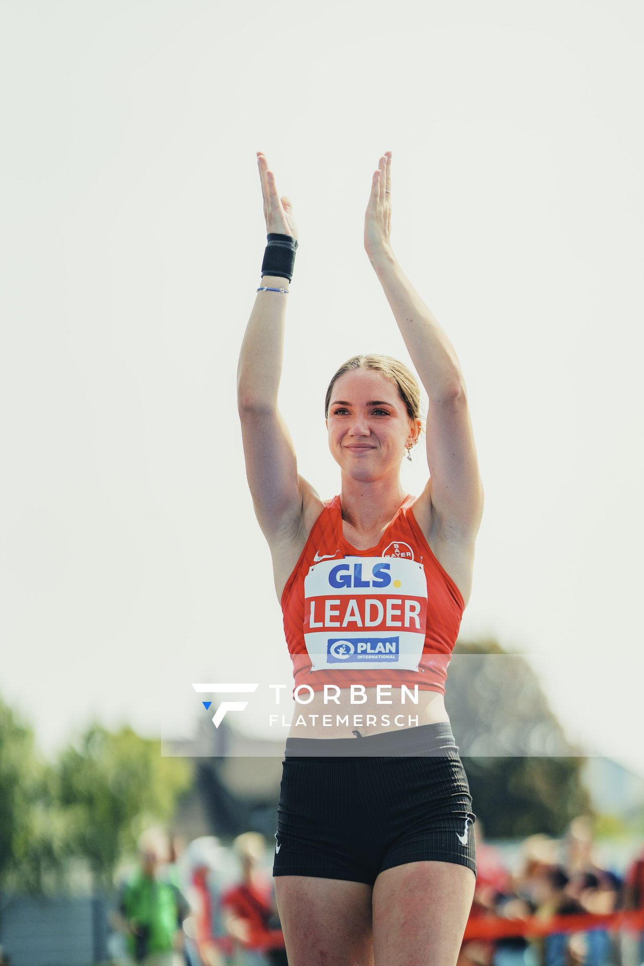 Sophie Weißenberg (GER/TSV Bayer 04 Leverkusen) beim Kugelstoßen am 17.06.2023 beim Stadtwerke Ratingen Mehrkampf-Meeting im Stadion am Stadionring in Ratingen