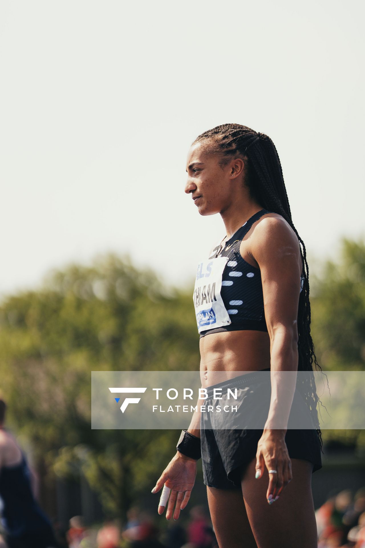 Nafissatou Thiam (BEL/Belgien) beim Kugelstoßen am 17.06.2023 beim Stadtwerke Ratingen Mehrkampf-Meeting im Stadion am Stadionring in Ratingen