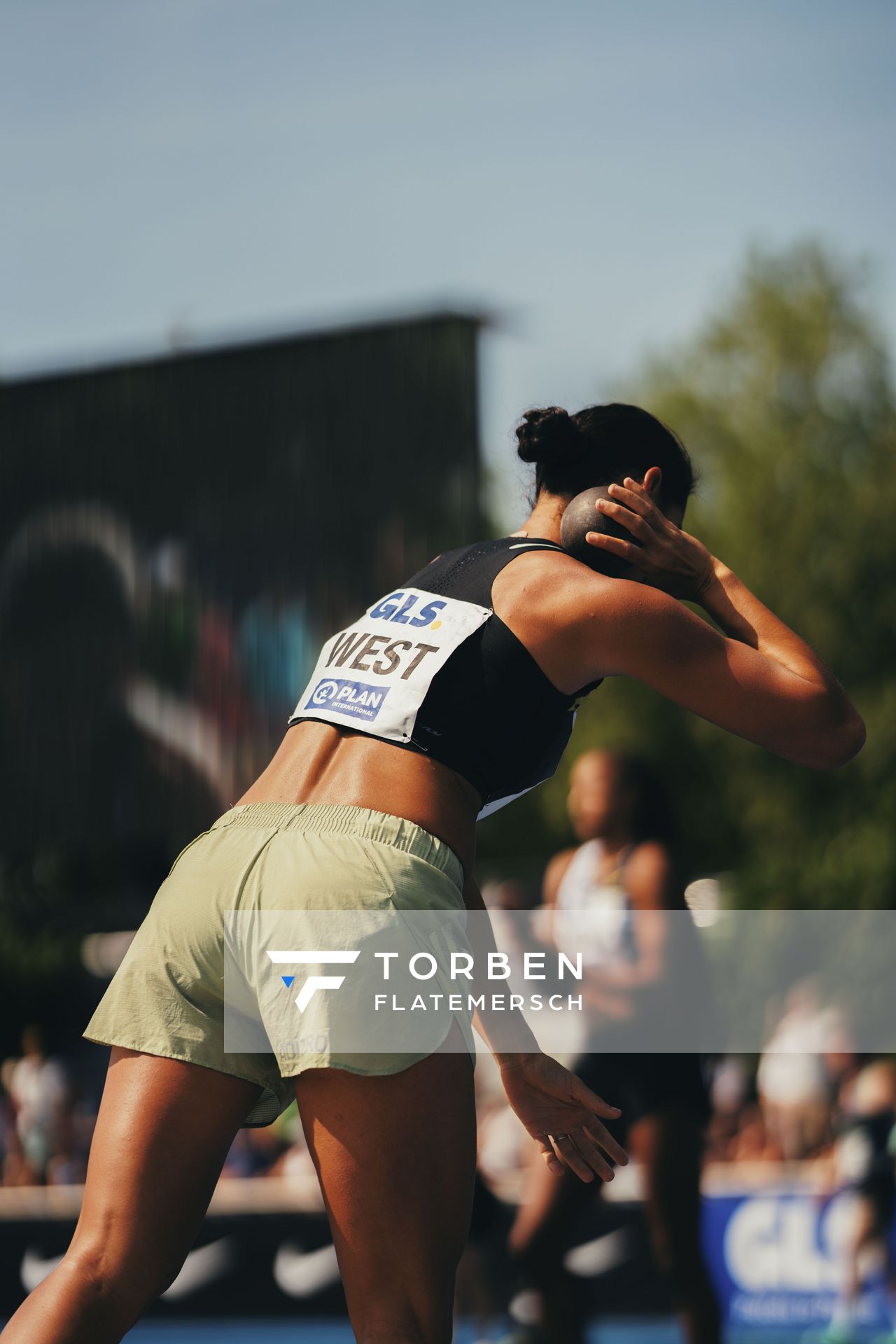 Tori West (AUS/Australien) am 17.06.2023 beim Stadtwerke Ratingen Mehrkampf-Meeting im Stadion am Stadionring in Ratingen