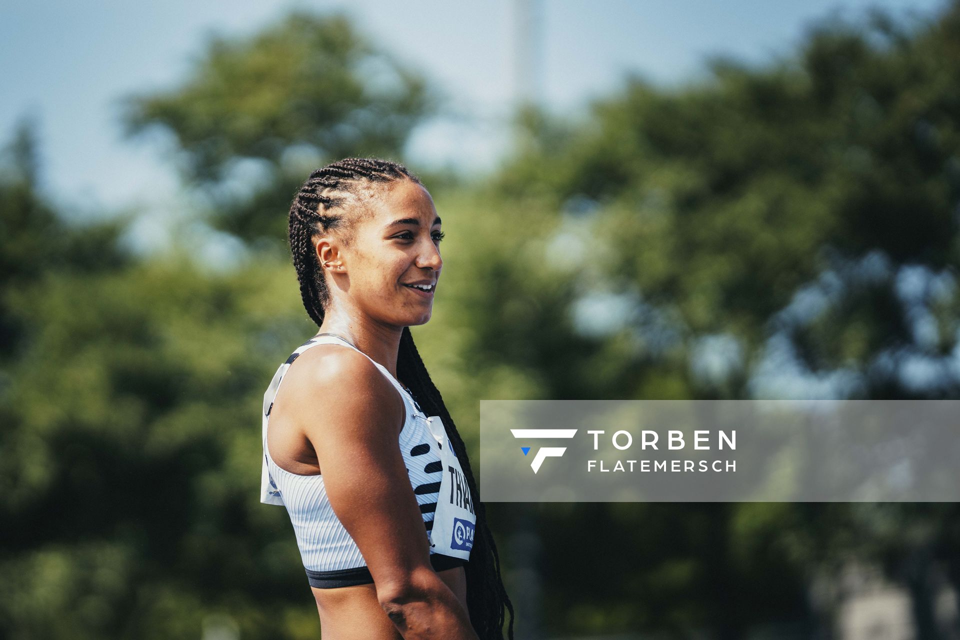 Nafissatou Thiam (BEL/Belgien) beim Kugelstoßen am 17.06.2023 beim Stadtwerke Ratingen Mehrkampf-Meeting im Stadion am Stadionring in Ratingen