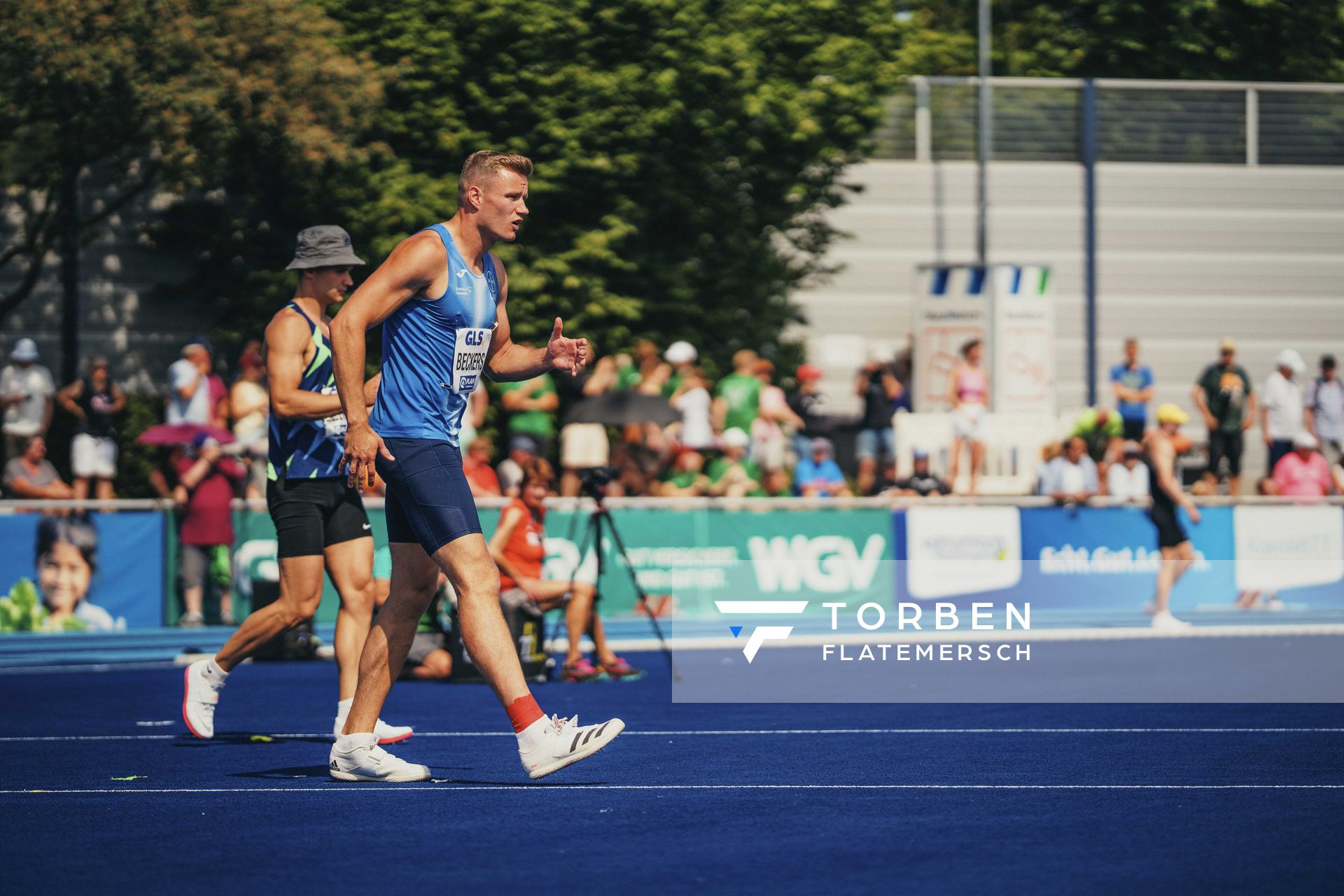 Nico Beckers (GER/LAV Bayer Uerd./Dormagen) im Hochsprung am 17.06.2023 beim Stadtwerke Ratingen Mehrkampf-Meeting im Stadion am Stadionring in Ratingen