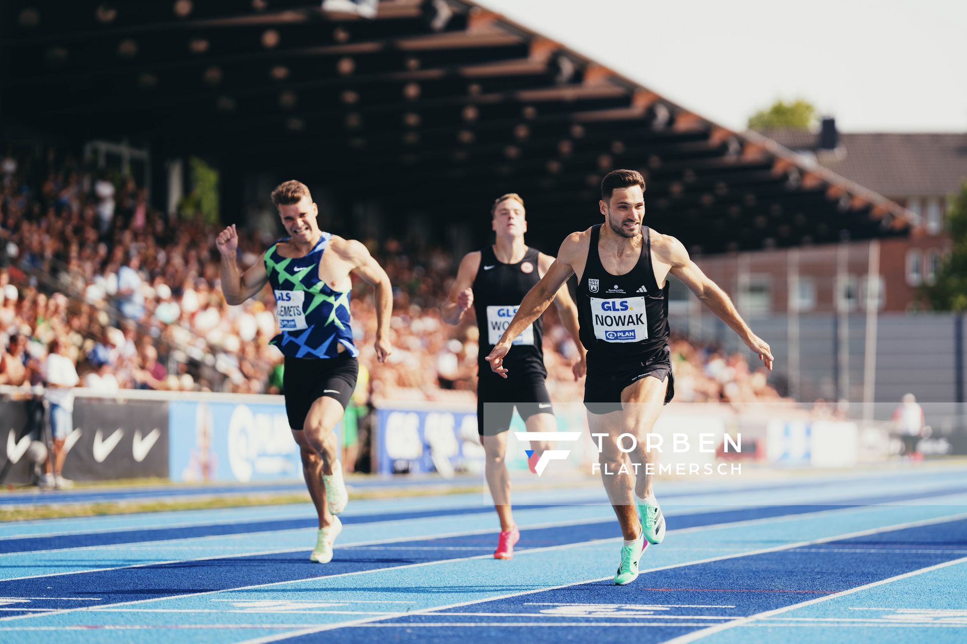 Tim Nowak (GER/SSV Ulm 1846) ueber 400m am 17.06.2023 beim Stadtwerke Ratingen Mehrkampf-Meeting im Stadion am Stadionring in Ratingen