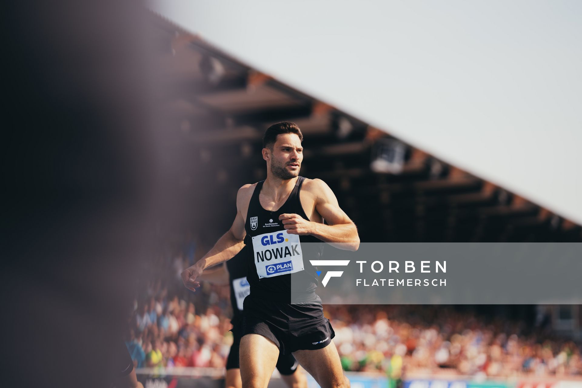 Tim Nowak (GER/SSV Ulm 1846) ueber 400m am 17.06.2023 beim Stadtwerke Ratingen Mehrkampf-Meeting im Stadion am Stadionring in Ratingen