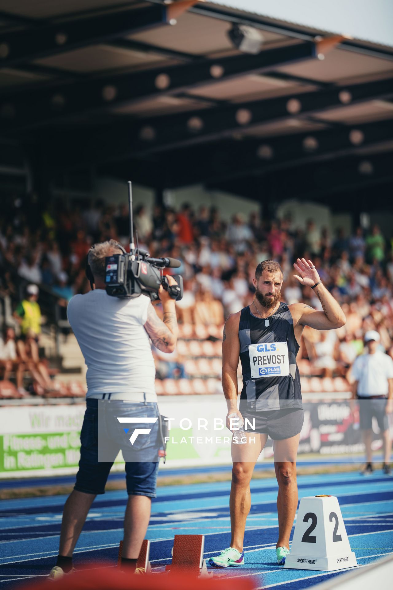 Arthur Prevost (FRA/Frankreich) am 17.06.2023 beim Stadtwerke Ratingen Mehrkampf-Meeting im Stadion am Stadionring in Ratingen