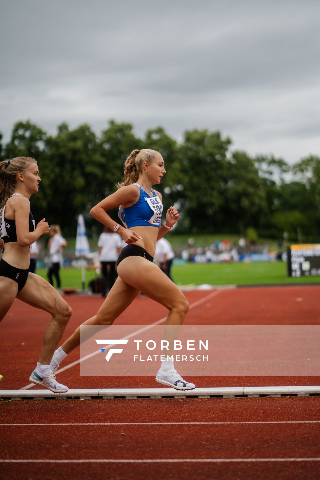 Fabiane Meyer (TV Westfalia Epe) am 01.07.2023 waehrend den deutschen U23 Leichtathletik-Meisterschaften im Jahnstadion in Göttingen