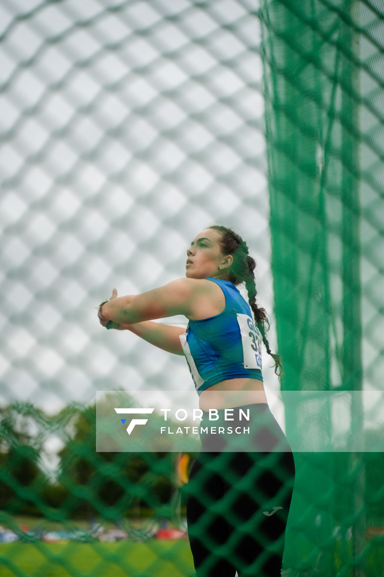 Lilly Hoffmeister (LAV Bayer Uerdingen/Dormagen) am 01.07.2023 waehrend den deutschen U23 Leichtathletik-Meisterschaften im Jahnstadion in Göttingen