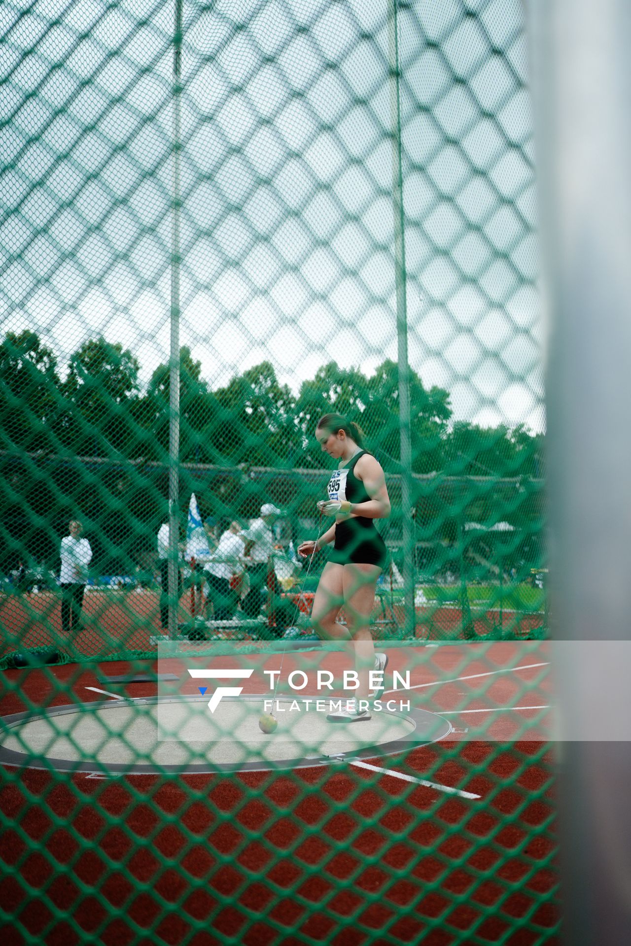 Aileen Kuhn (LAZ Ludwigsburg) am 01.07.2023 waehrend den deutschen U23 Leichtathletik-Meisterschaften im Jahnstadion in Göttingen