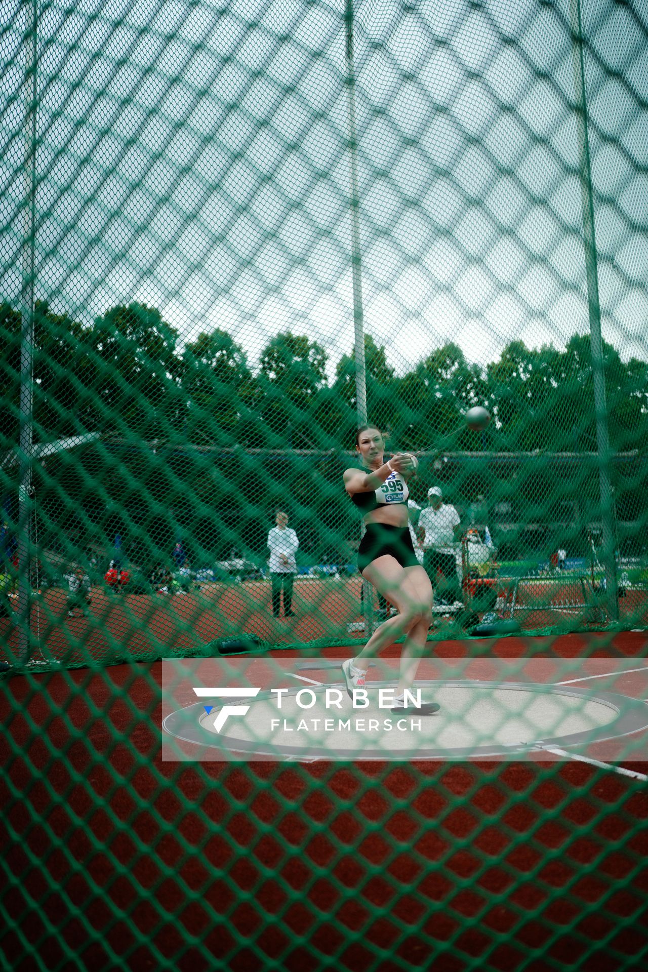 Aileen Kuhn (LAZ Ludwigsburg) am 01.07.2023 waehrend den deutschen U23 Leichtathletik-Meisterschaften im Jahnstadion in Göttingen