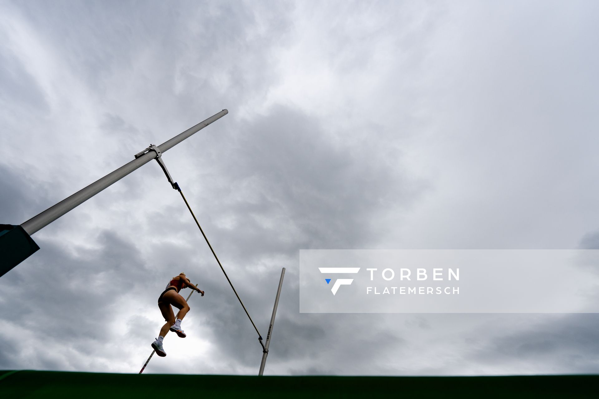 Stabhochsprung am 01.07.2023 waehrend den deutschen U23 Leichtathletik-Meisterschaften im Jahnstadion in Göttingen