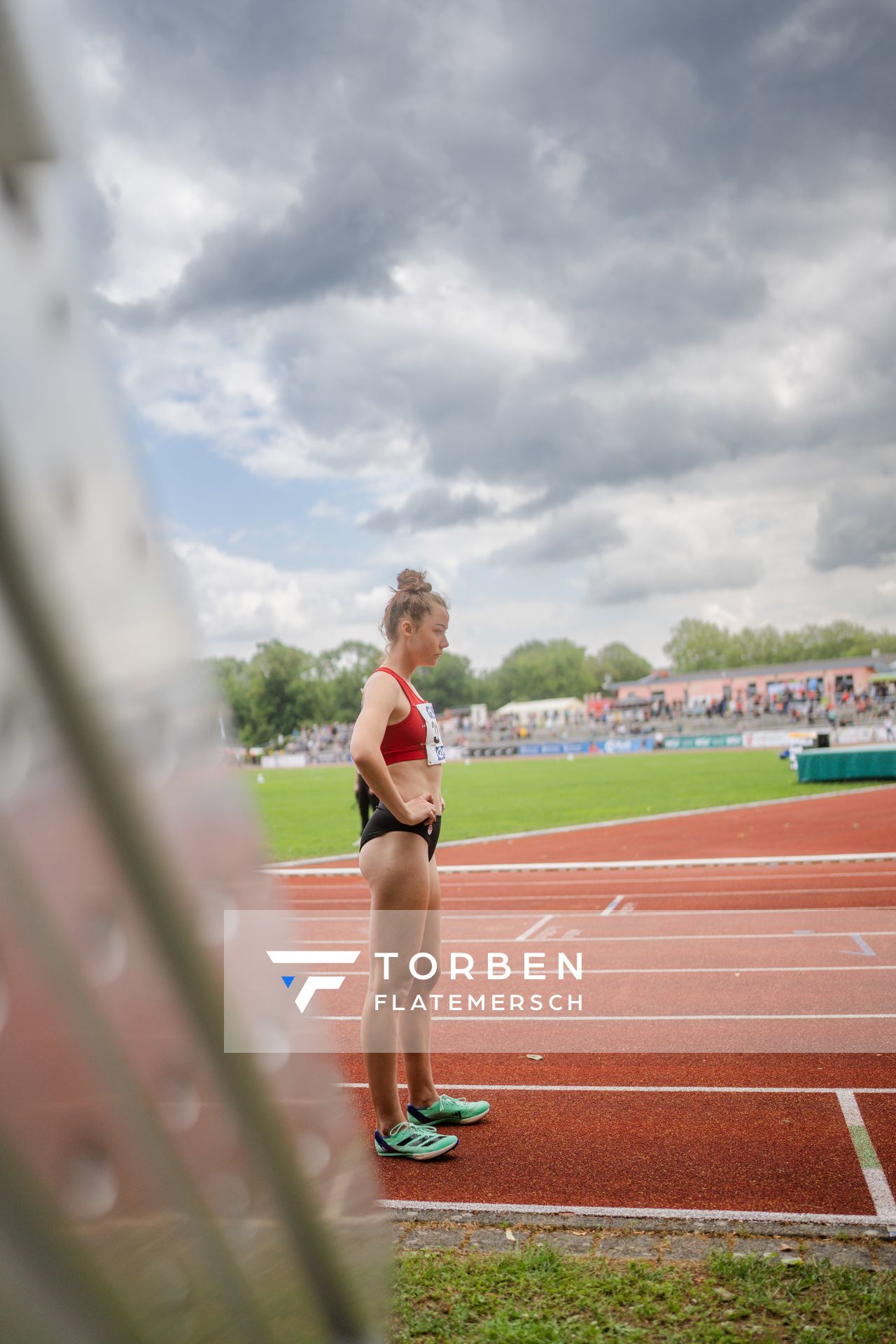 Smilla Kolbe (VfL Eintracht Hannover) am 02.07.2023 waehrend den deutschen U23 Leichtathletik-Meisterschaften im Jahnstadion in Göttingen