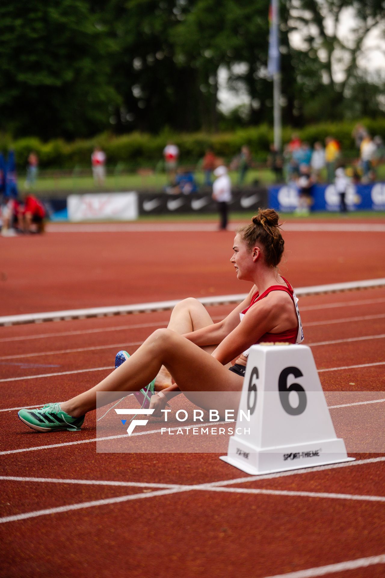 Smilla Kolbe (VfL Eintracht Hannover) am 02.07.2023 waehrend den deutschen U23 Leichtathletik-Meisterschaften im Jahnstadion in Göttingen