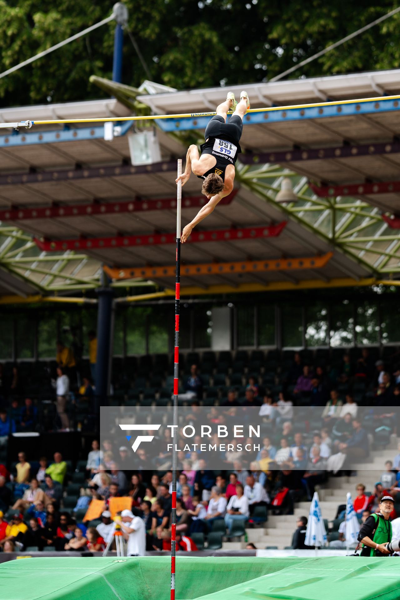 Louis Proebstle (TSV Graefelfing) am 02.07.2023 waehrend den deutschen U23 Leichtathletik-Meisterschaften im Jahnstadion in Göttingen