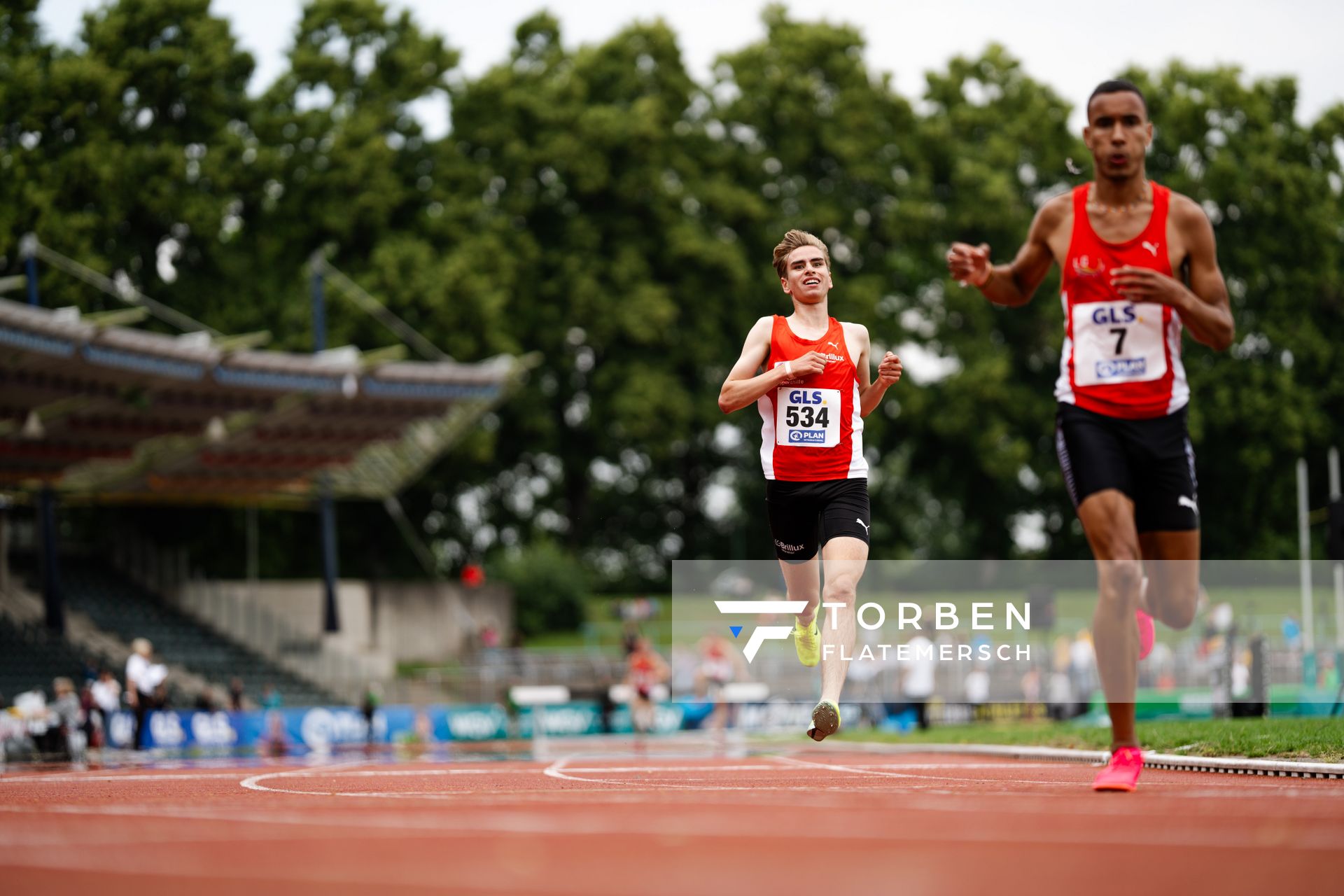 Silas Zahlten (LG Brillux Muenster) am 02.07.2023 waehrend den deutschen U23 Leichtathletik-Meisterschaften im Jahnstadion in Göttingen