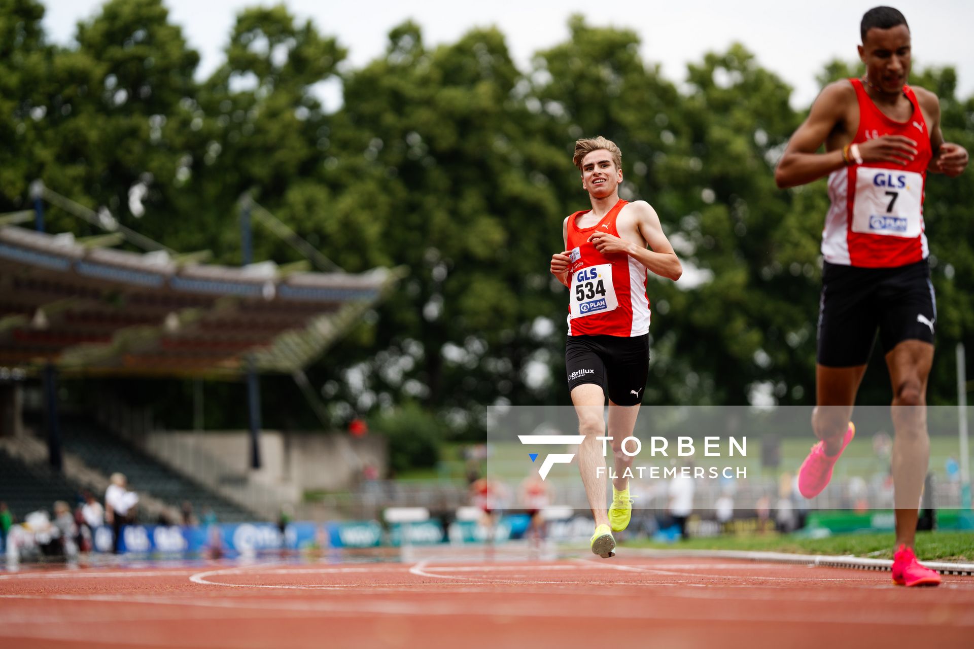 Silas Zahlten (LG Brillux Muenster) am 02.07.2023 waehrend den deutschen U23 Leichtathletik-Meisterschaften im Jahnstadion in Göttingen