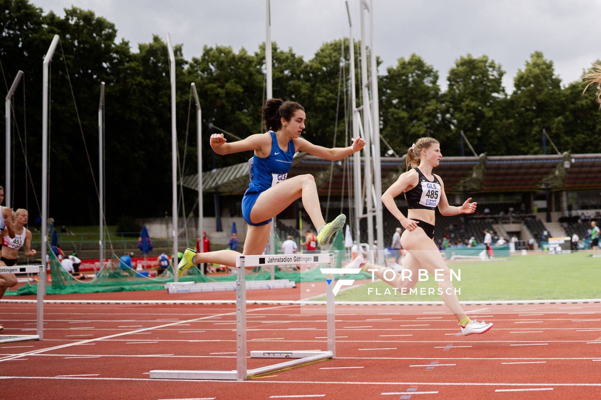 Yasmin Amaadacho (Garbsener SC) am 02.07.2023 waehrend den deutschen U23 Leichtathletik-Meisterschaften im Jahnstadion in Göttingen