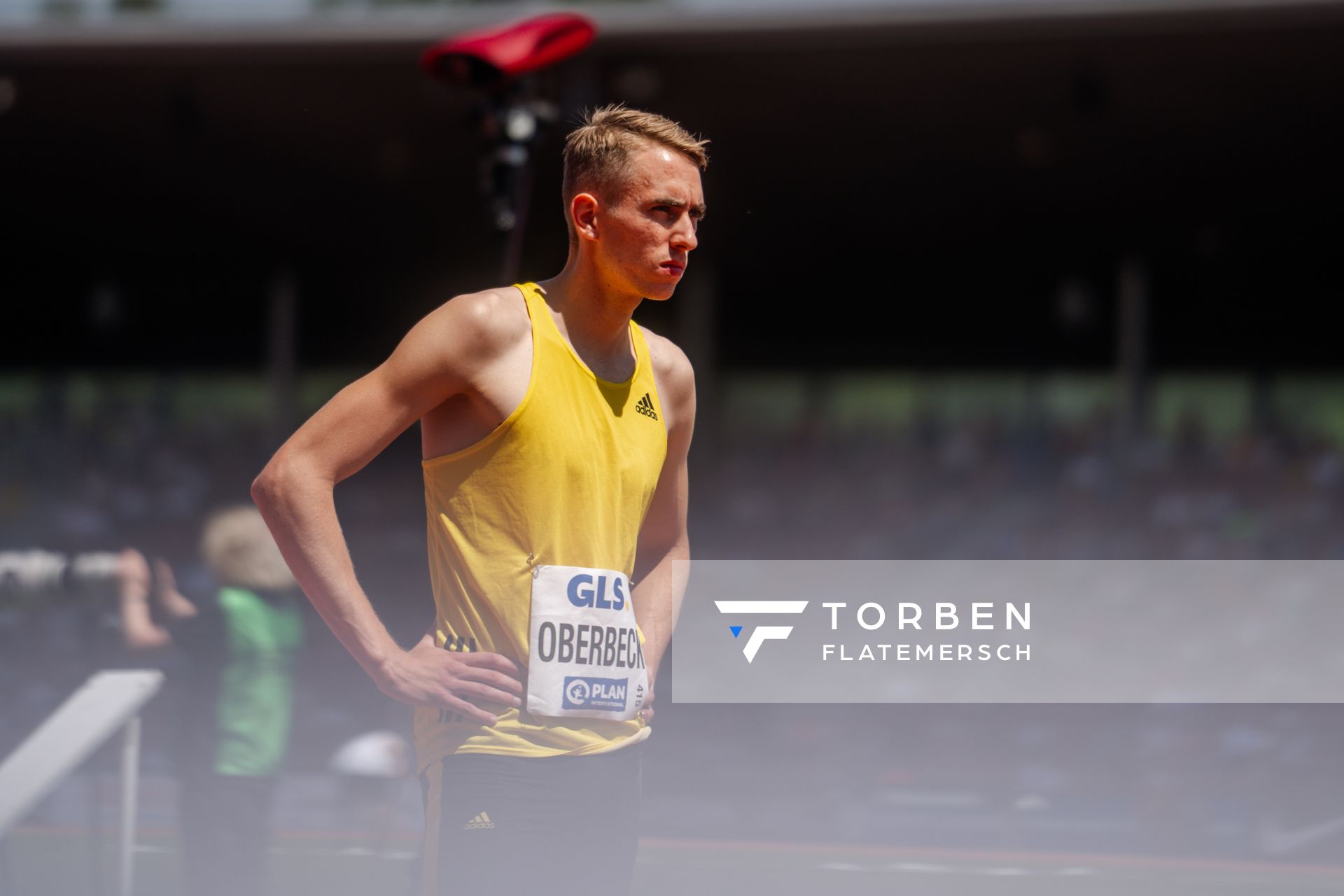 Luis Oberbeck (LG Goettingen) während der 113. Deutschen Leichtathletik-Meisterschaften am 08.07.2023 im Auestadion in Kassel