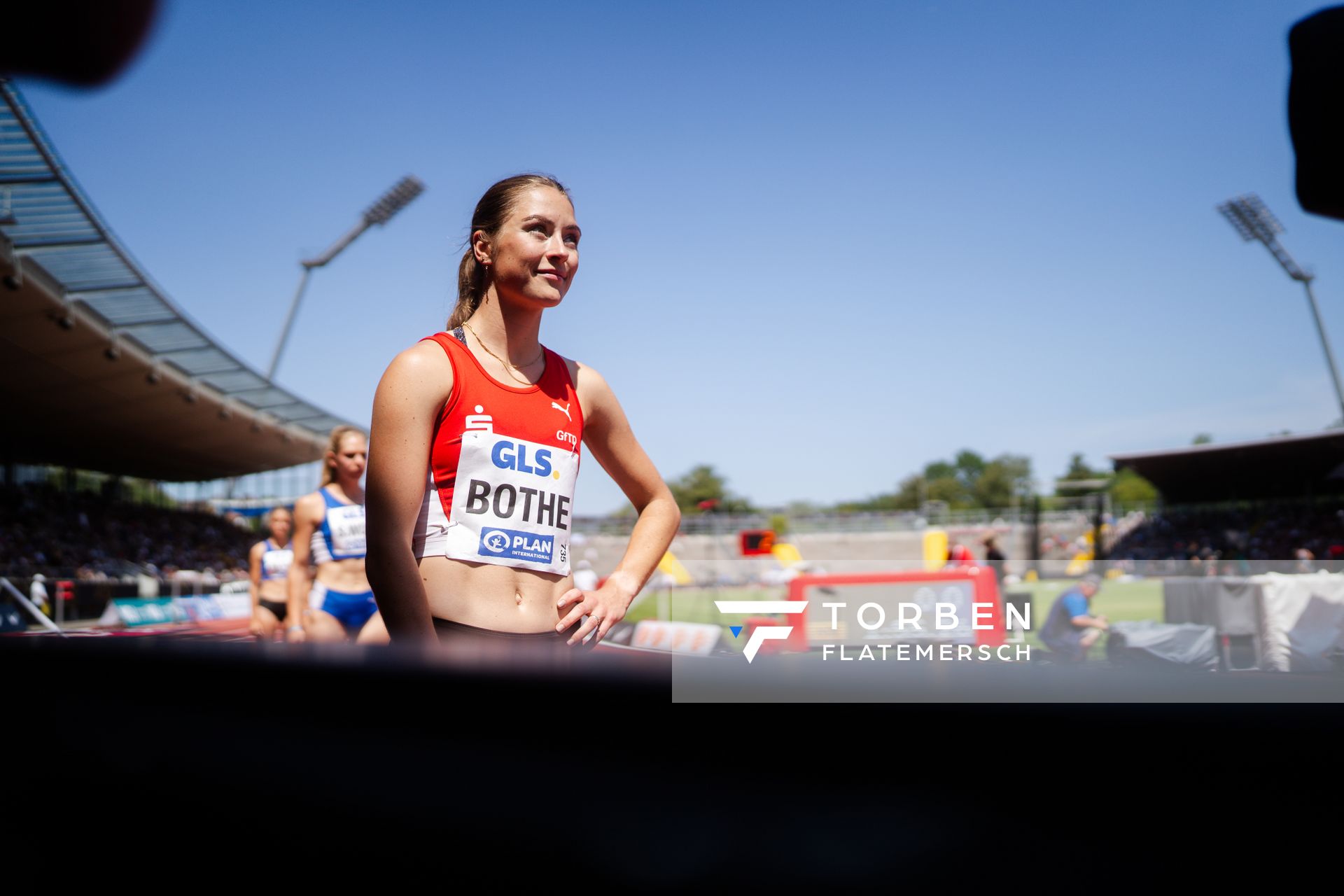 Carolin Bothe (LG Olympia Dortmund) während der 113. Deutschen Leichtathletik-Meisterschaften am 08.07.2023 im Auestadion in Kassel