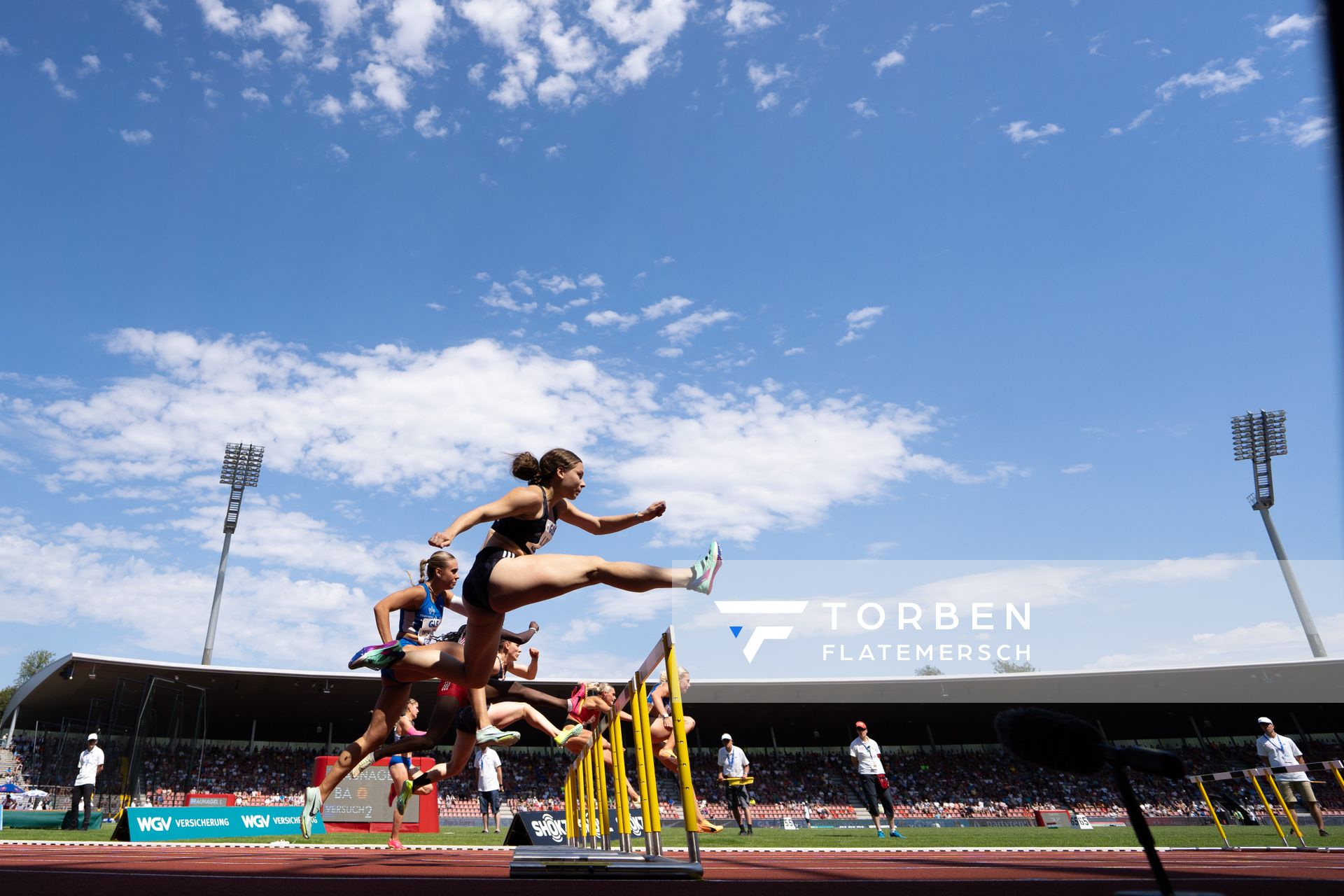 Johanna Paul (Hannover 96) während der 113. Deutschen Leichtathletik-Meisterschaften am 08.07.2023 im Auestadion in Kassel