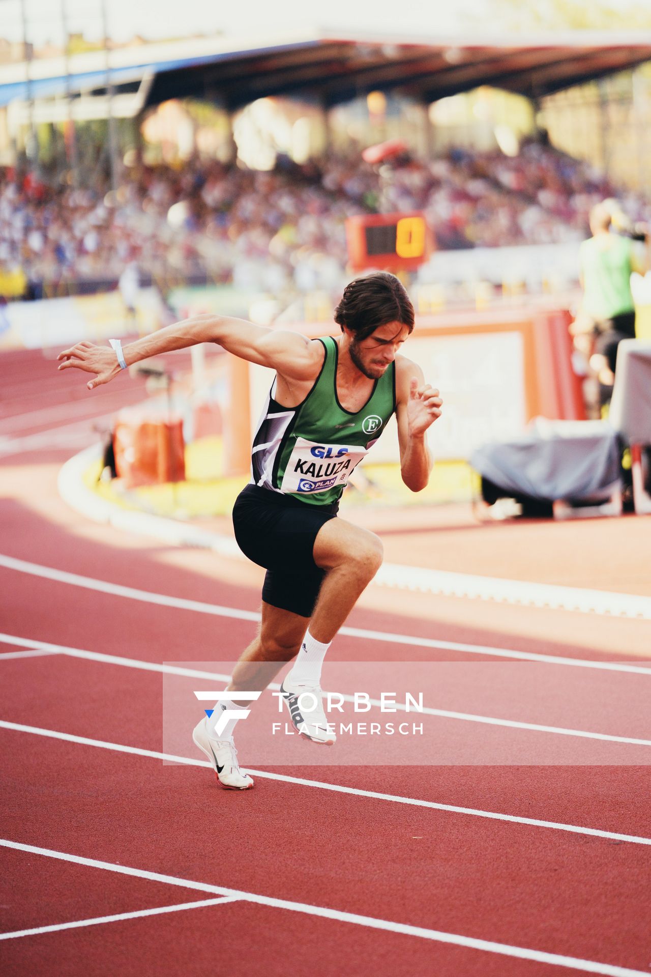 Niclas Jan Kaluza (Eintracht Hildesheim) während der 113. Deutschen Leichtathletik-Meisterschaften am 08.07.2023 im Auestadion in Kassel