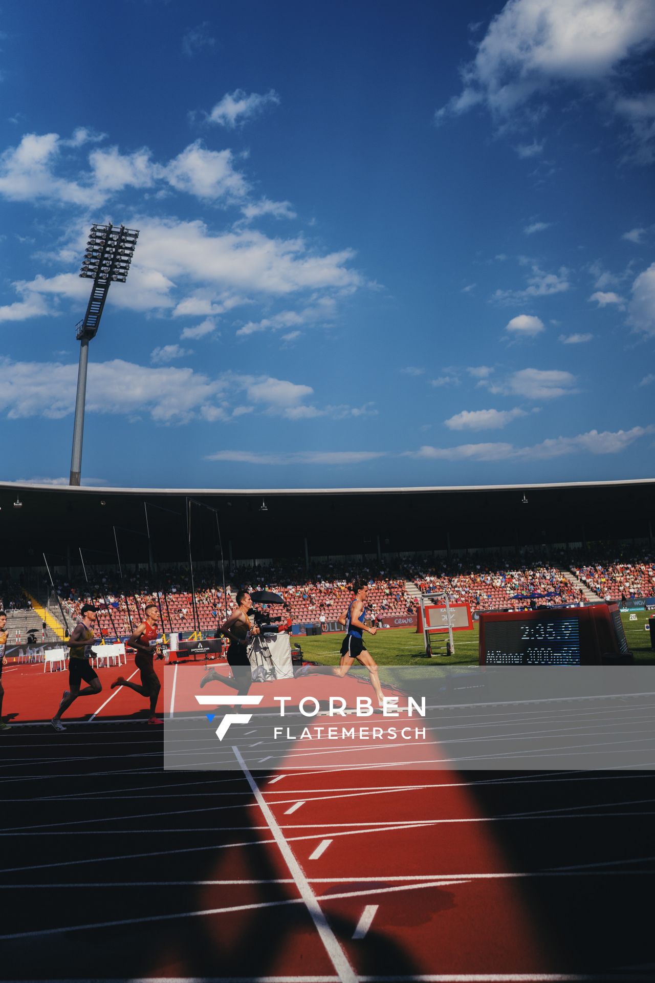 Velten Schneider (VfL Sindelfingen) während der 113. Deutschen Leichtathletik-Meisterschaften am 08.07.2023 im Auestadion in Kassel