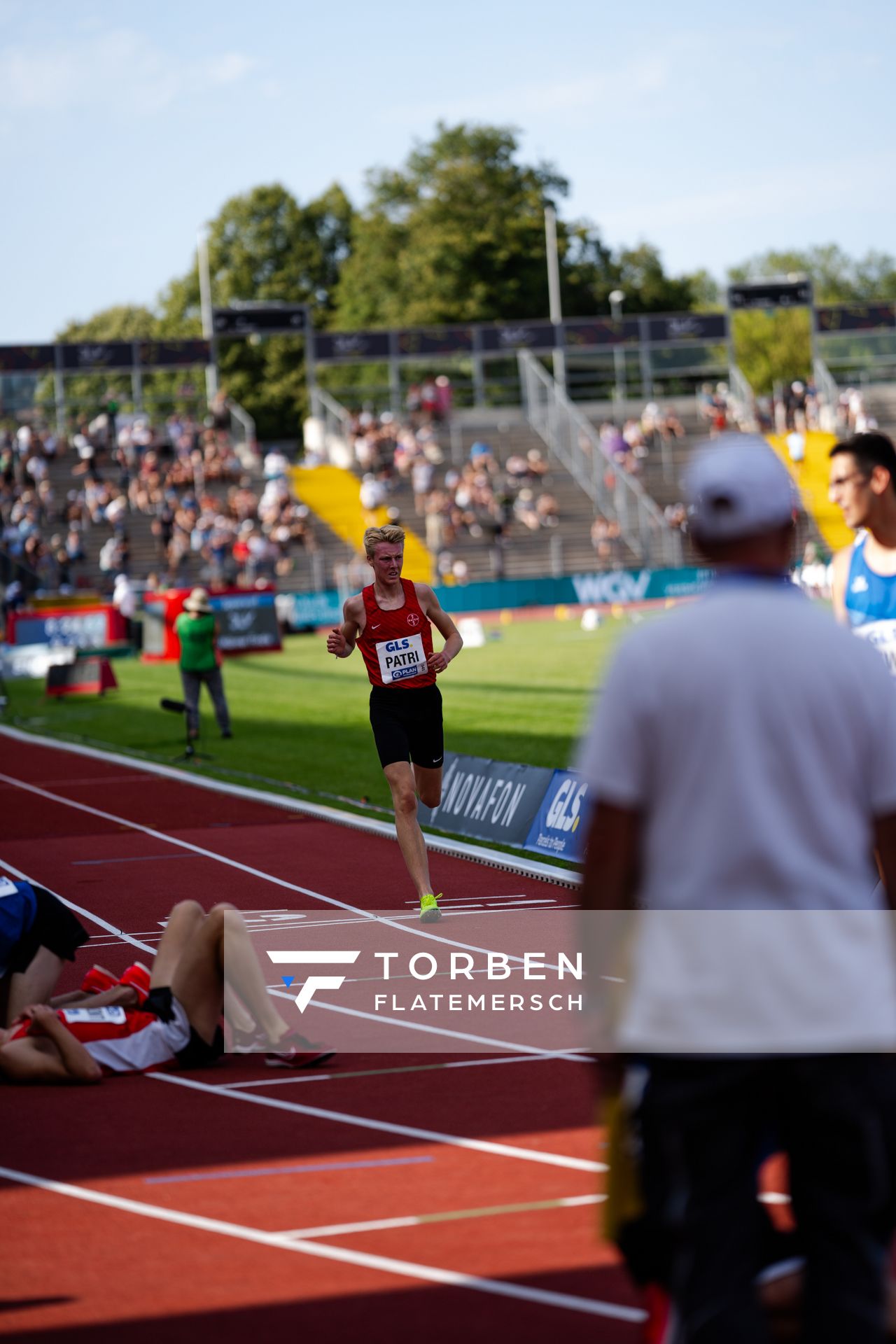 Jonas Patri (TSV Bayer 04 Leverkusen) während der 113. Deutschen Leichtathletik-Meisterschaften am 08.07.2023 im Auestadion in Kassel