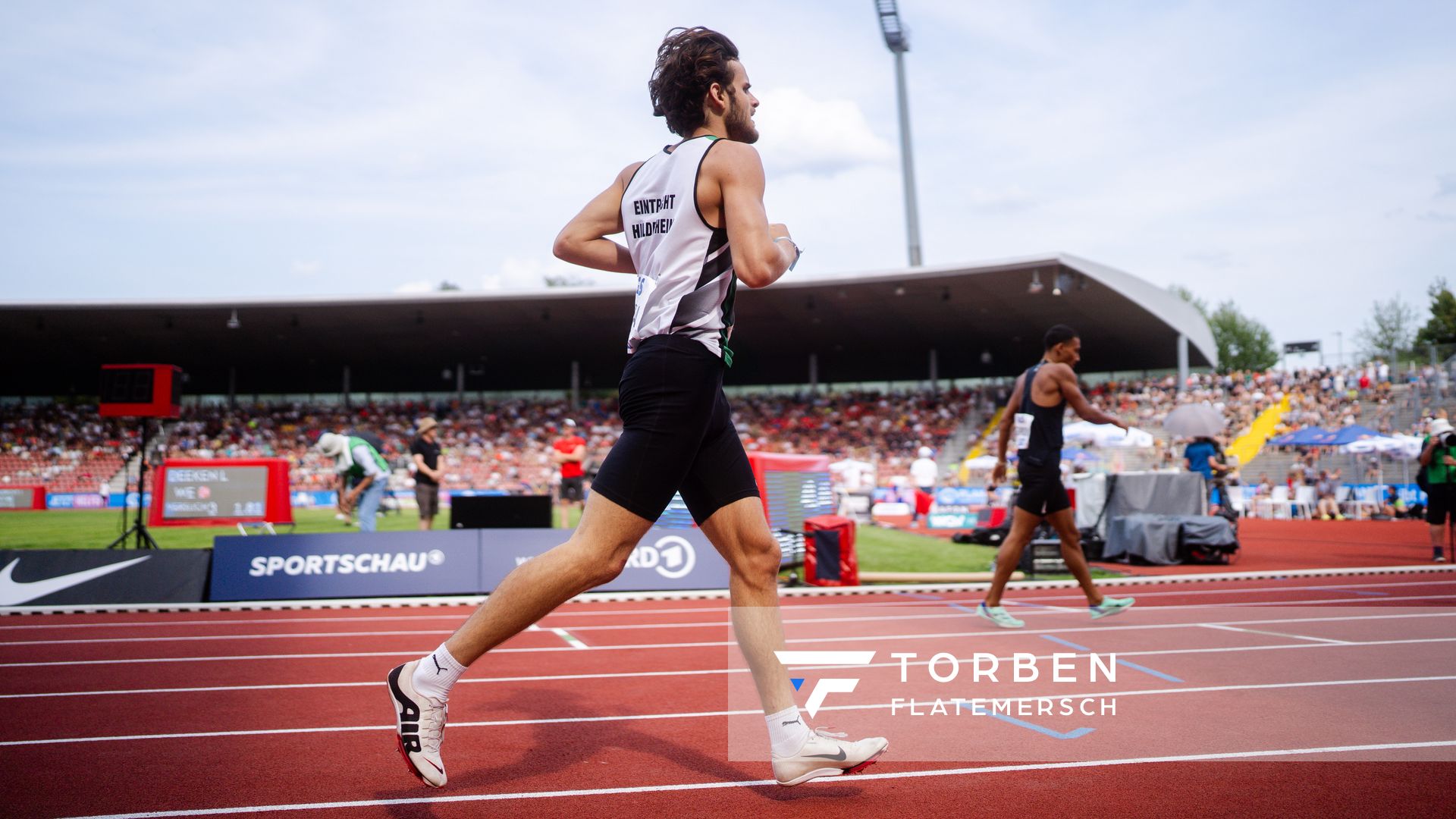 Niclas Jan Kaluza (Eintracht Hildesheim) während der 113. Deutschen Leichtathletik-Meisterschaften am 09.07.2023 im Auestadion in Kassel