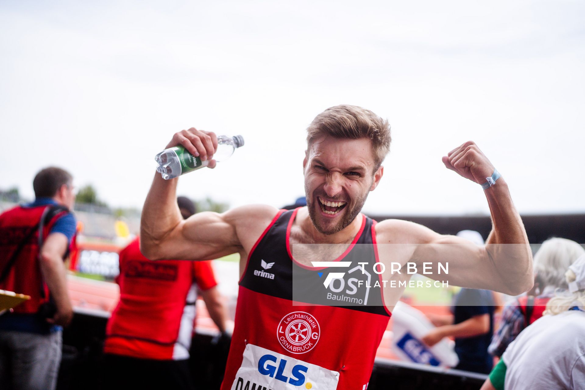 Fabian Dammermann (LG Osnabrueck) während der 113. Deutschen Leichtathletik-Meisterschaften am 09.07.2023 im Auestadion in Kassel