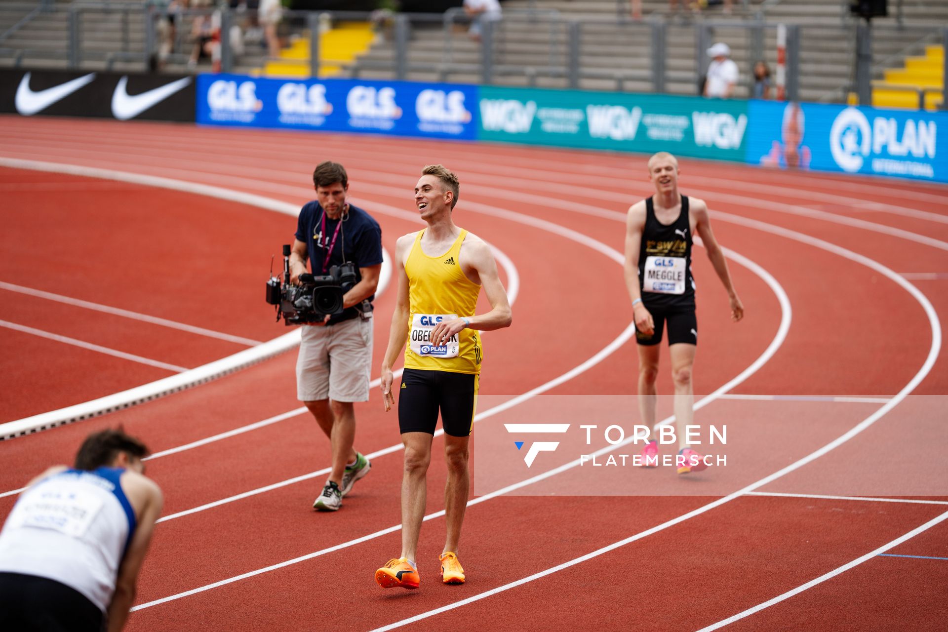Luis Oberbeck (LG Goettingen) gewinnt die 800m während der 113. Deutschen Leichtathletik-Meisterschaften am 09.07.2023 im Auestadion in Kassel