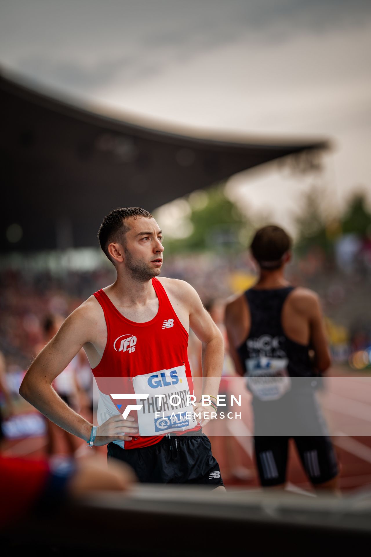 Maximilian Thorwirth (SFD 75 Duesseldorf-Sued) während der 113. Deutschen Leichtathletik-Meisterschaften am 09.07.2023 im Auestadion in Kassel