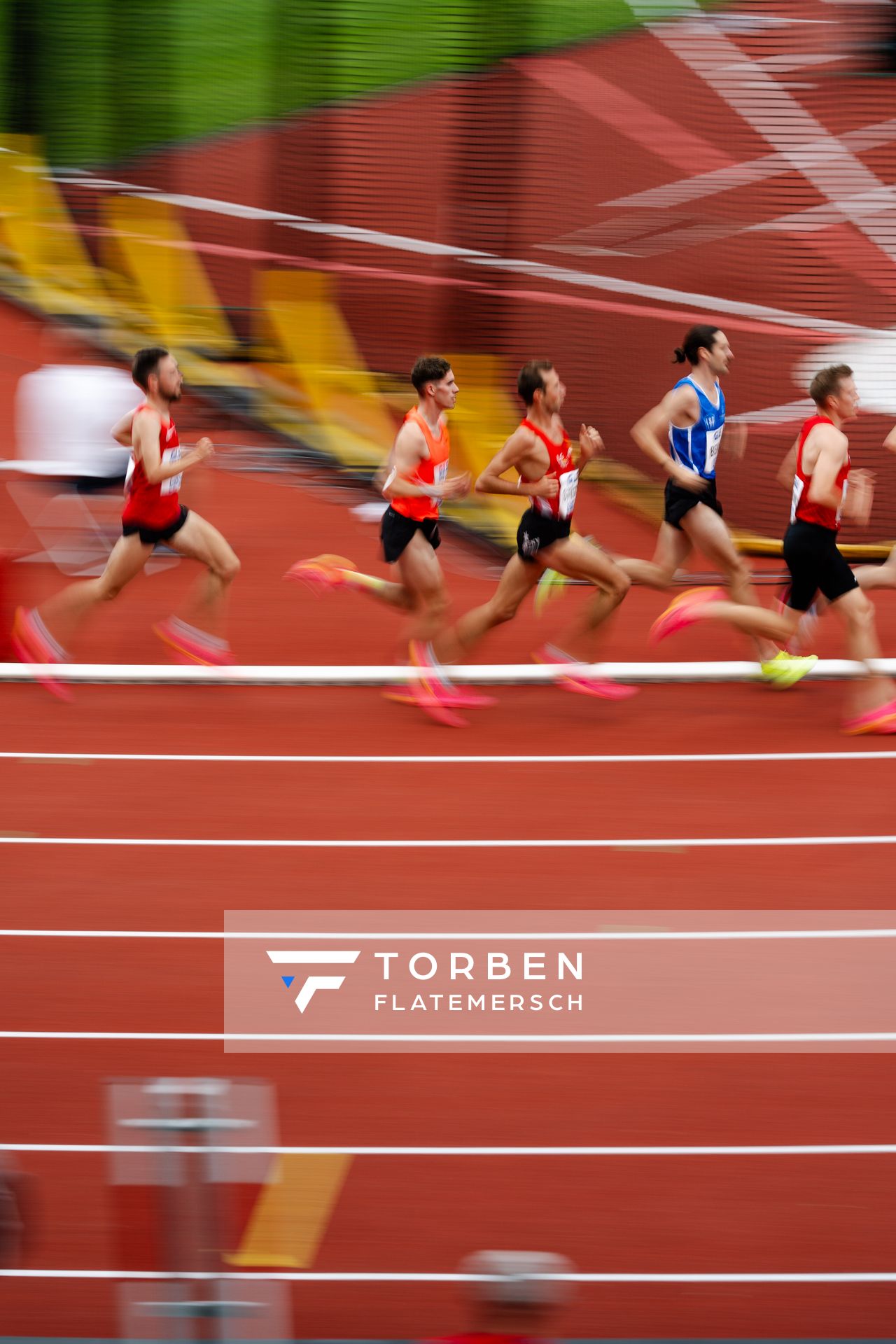 Felix Ebel (Emder Laufgemeinschaft) während der 113. Deutschen Leichtathletik-Meisterschaften am 09.07.2023 im Auestadion in Kassel