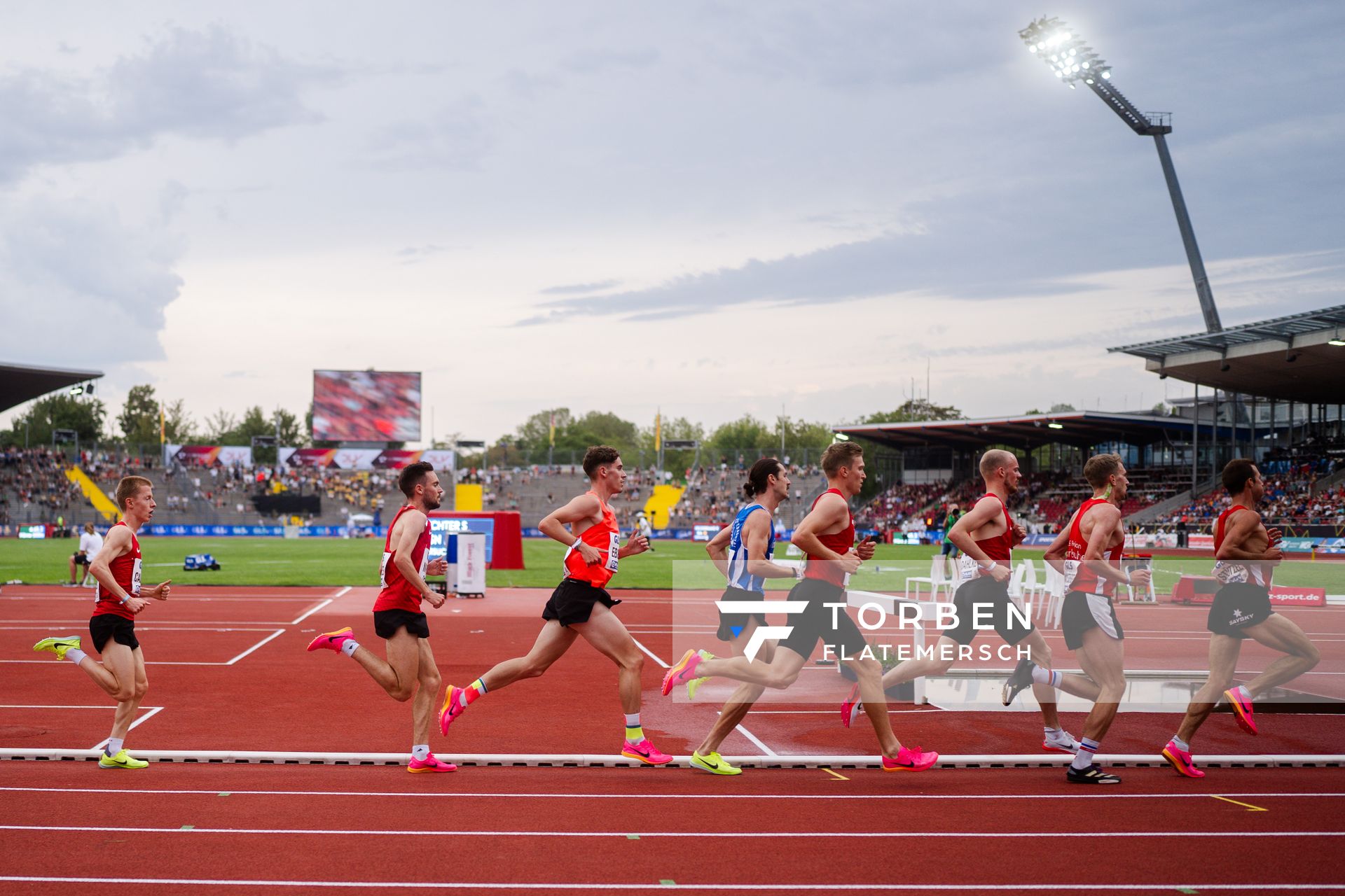 Felix Ebel (Emder Laufgemeinschaft) während der 113. Deutschen Leichtathletik-Meisterschaften am 09.07.2023 im Auestadion in Kassel
