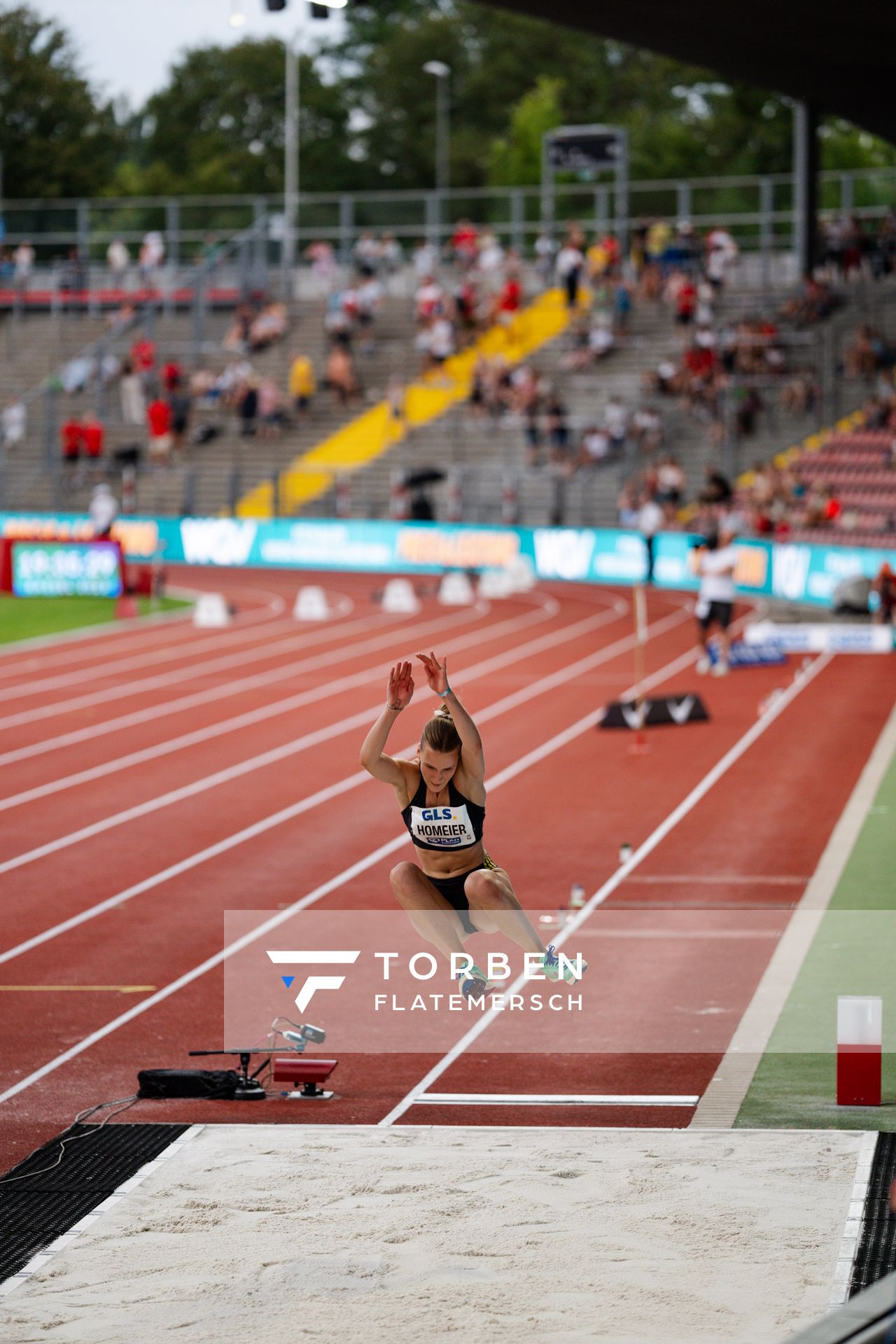 Merle Homeier (LG Goettingen) während der 113. Deutschen Leichtathletik-Meisterschaften am 09.07.2023 im Auestadion in Kassel