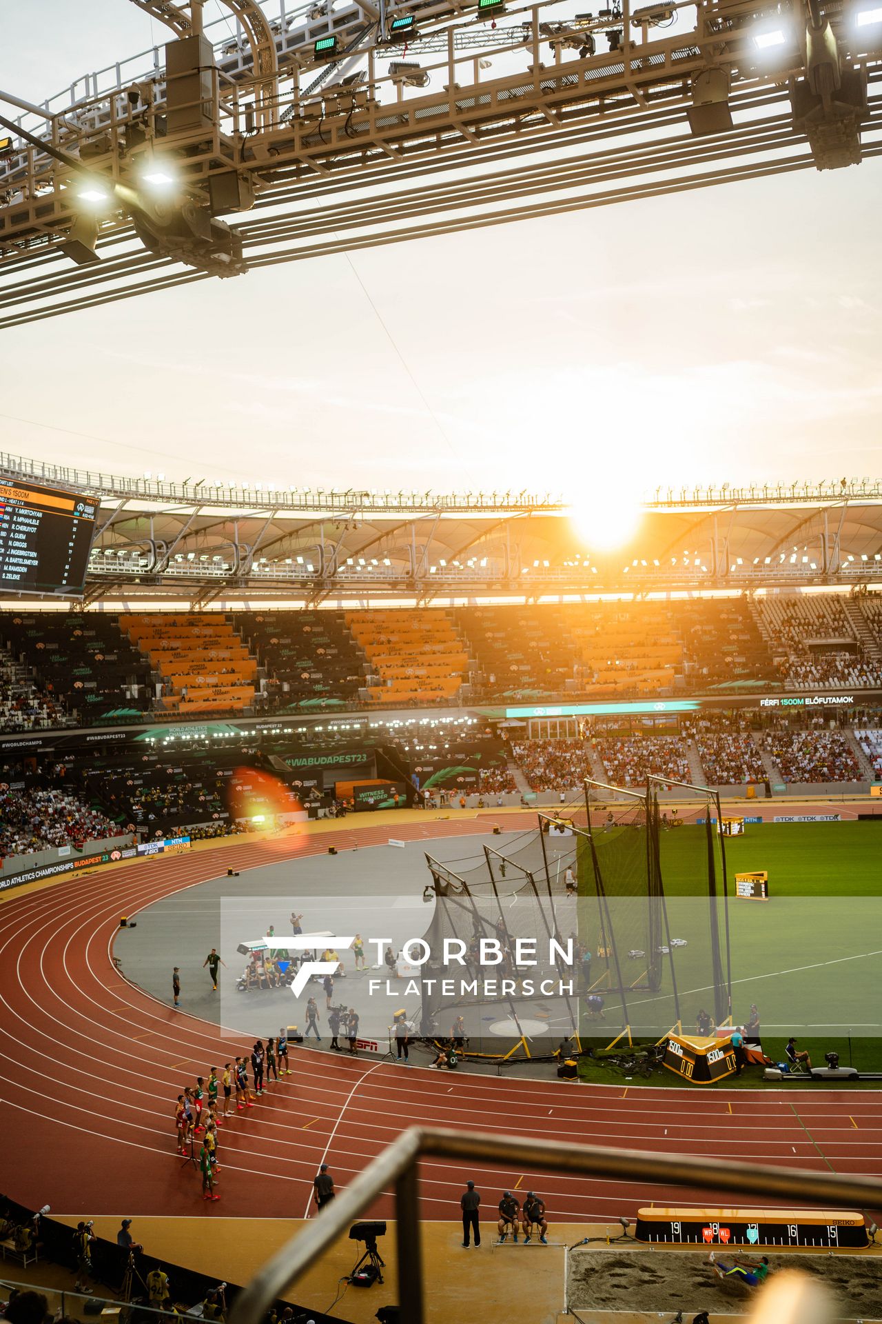 1500m Heats during day 1 of the World Athletics Championships Budapest 23 at the National Athletics Centre in Budapest, Hungary on August 19, 2023.