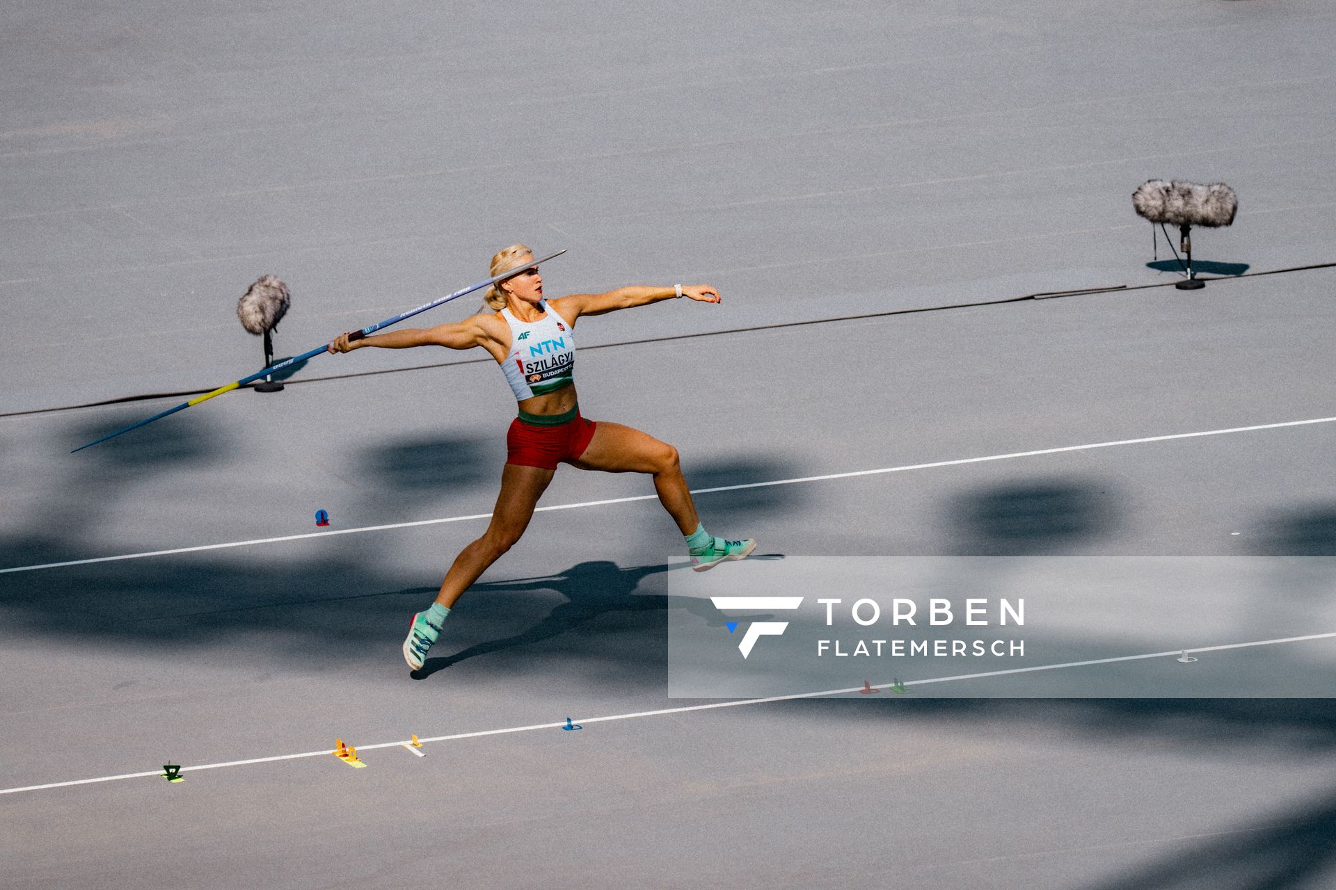 Réka Szilágyi (HUN/Hungary) during the Javelin Throw on Day 5 of the World Athletics Championships Budapest 23 at the National Athletics Centre in Budapest, Hungary on August 23, 2023.