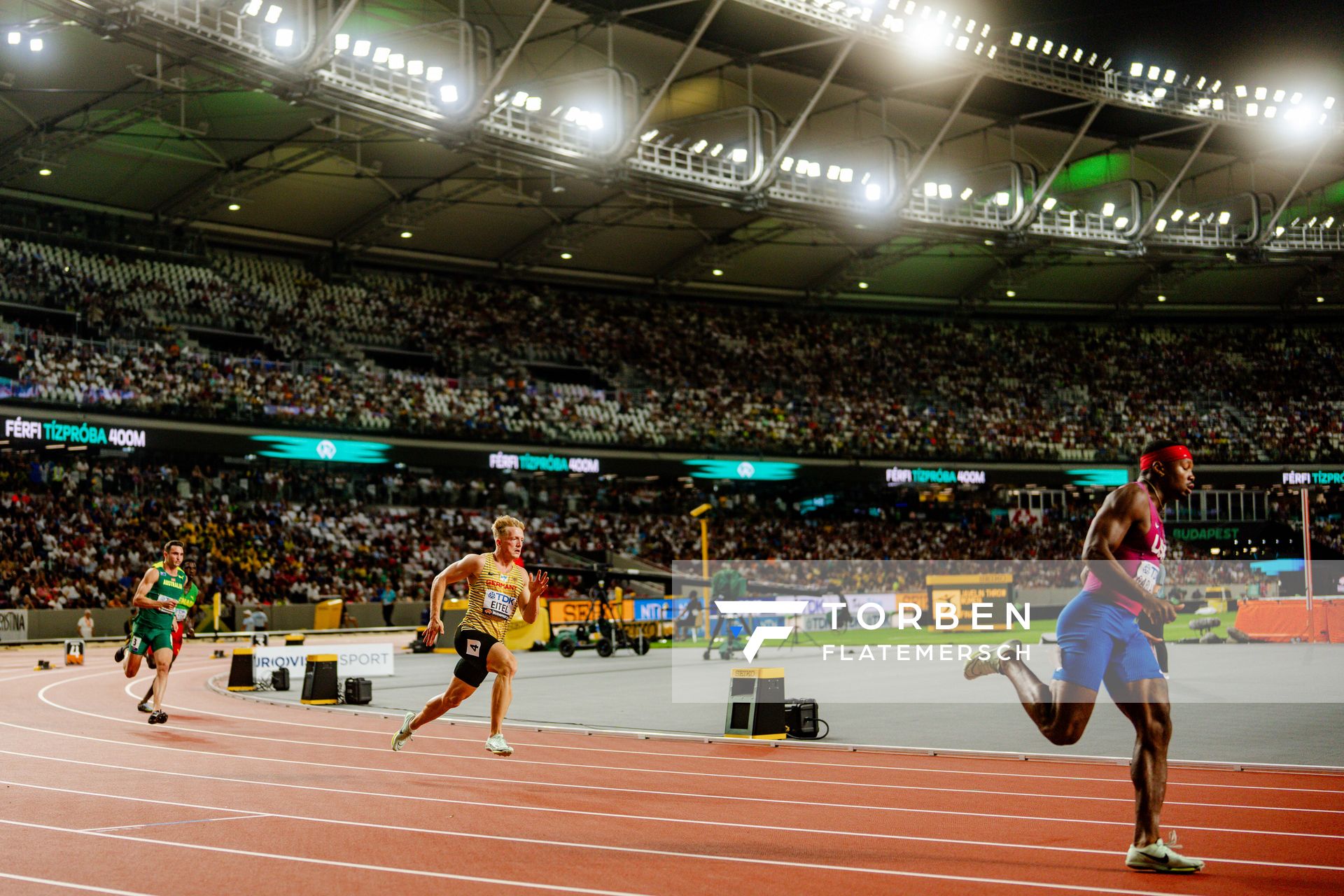 Manuel Eitel (GER/Germany) during the Decathlon on Day 7 of the World Athletics Championships Budapest 23 at the National Athletics Centre in Budapest, Hungary on August 25, 2023.