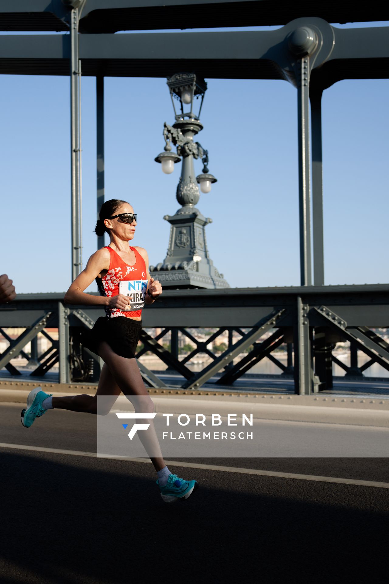 Julia Mayer (AUT/Austria) during the Women Marathon on Day 8 of the World Athletics Championships Budapest 23 at the National Athletics Centre in Budapest, Hungary on August 26, 2023.