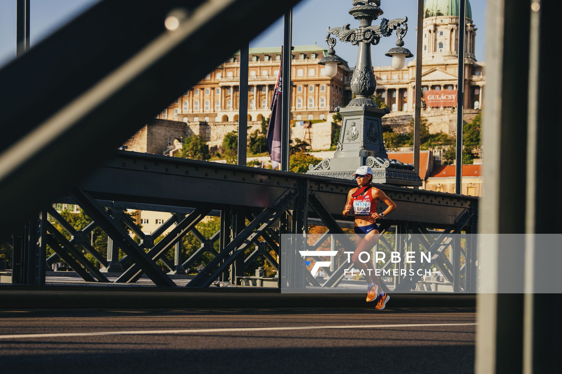 Beverly Ramos (PUR/Puerto Rico) during the Marathon on Day 8 of the World Athletics Championships Budapest 23 at the National Athletics Centre in Budapest, Hungary on August 26, 2023.